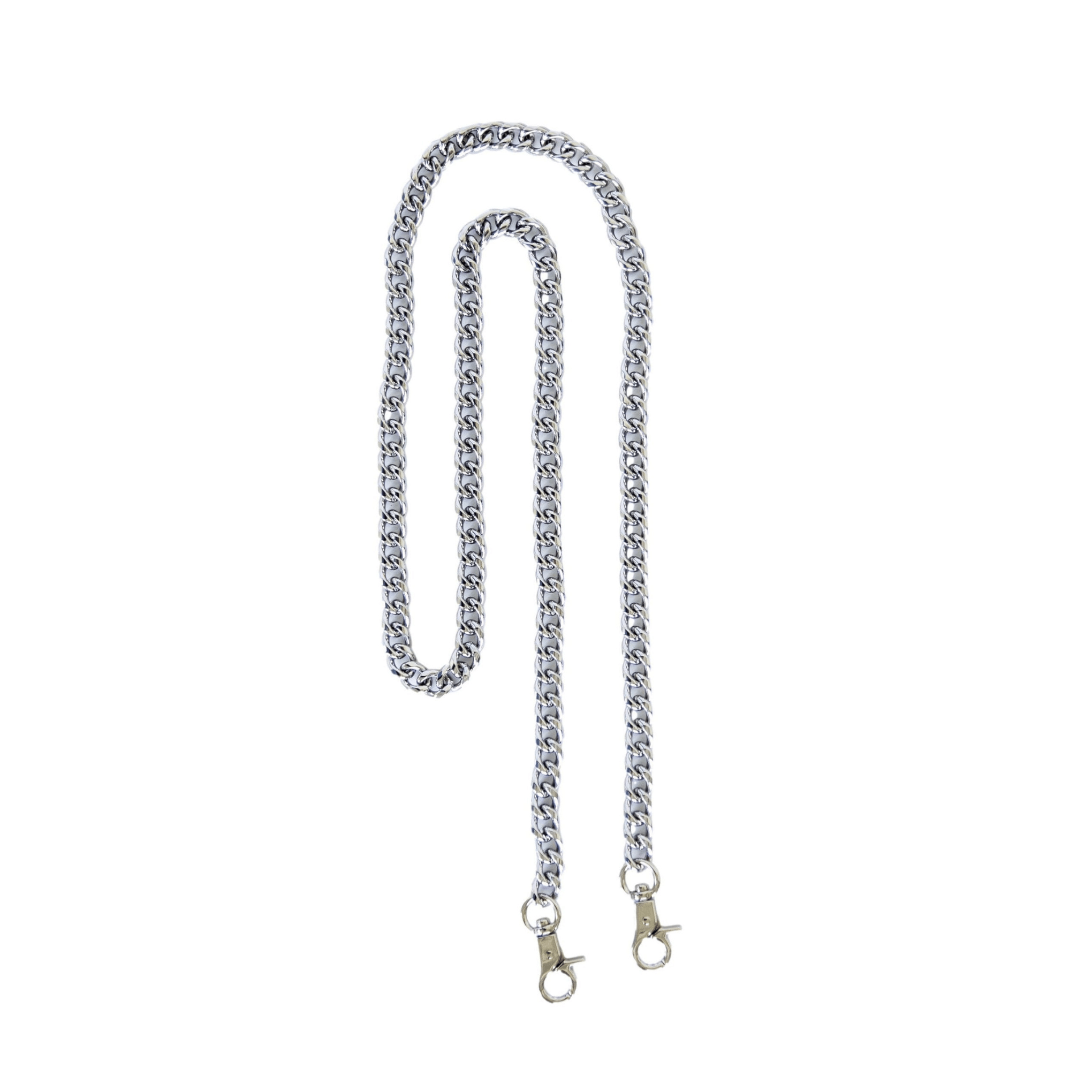 Chain Crossbody Strap - Silver - 40 inch length | Sapahn.