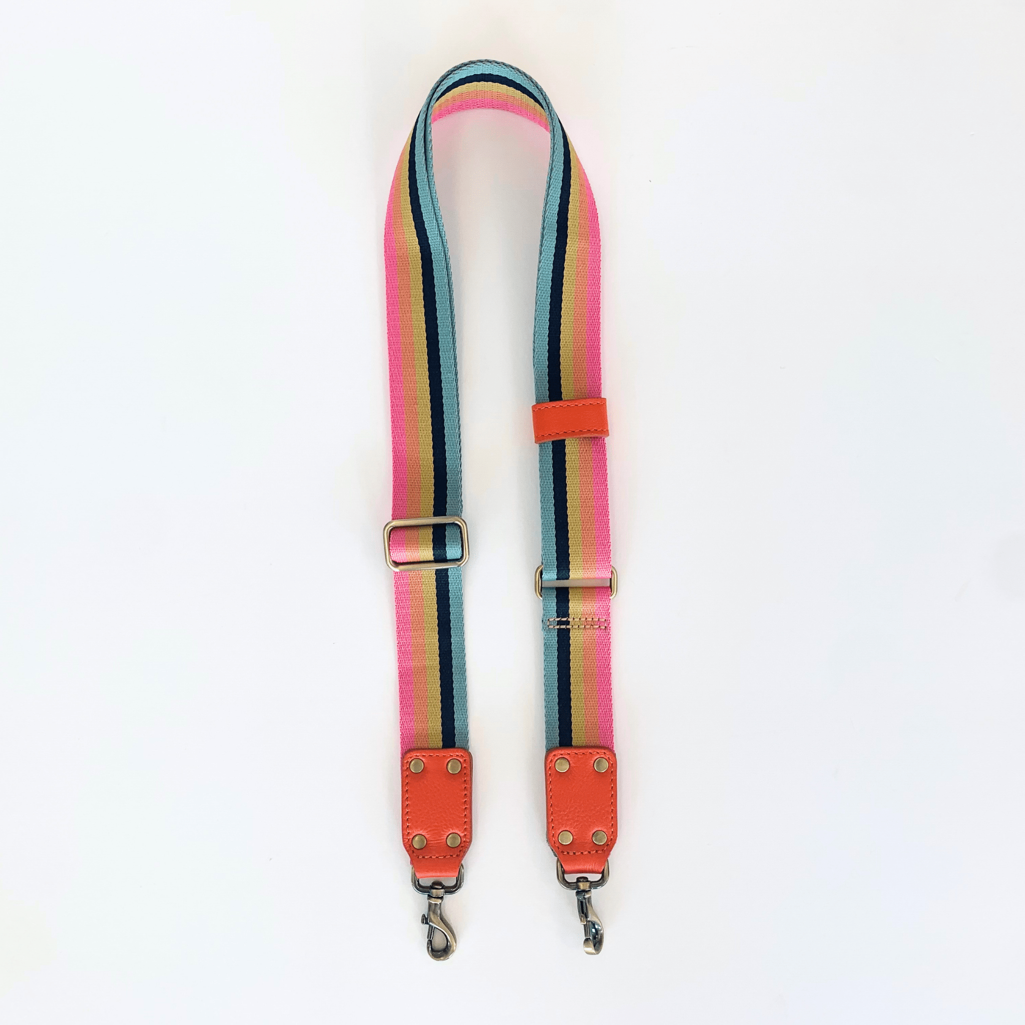 Maddie Pride Bag Strap - Orange Oil Leather | Sapahn.