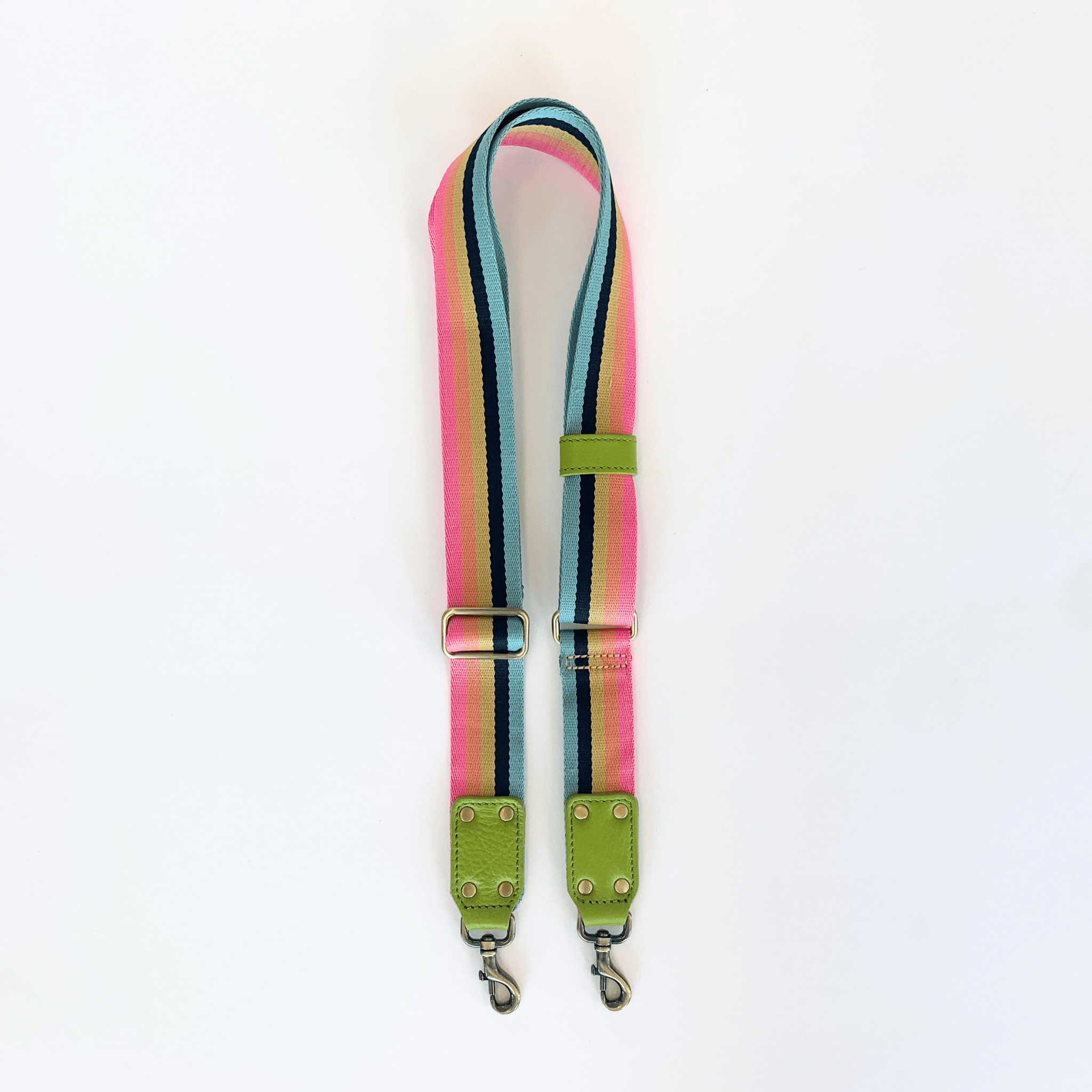 Maddie Pride Bag Strap - Lime Oil Leather | Sapahn.