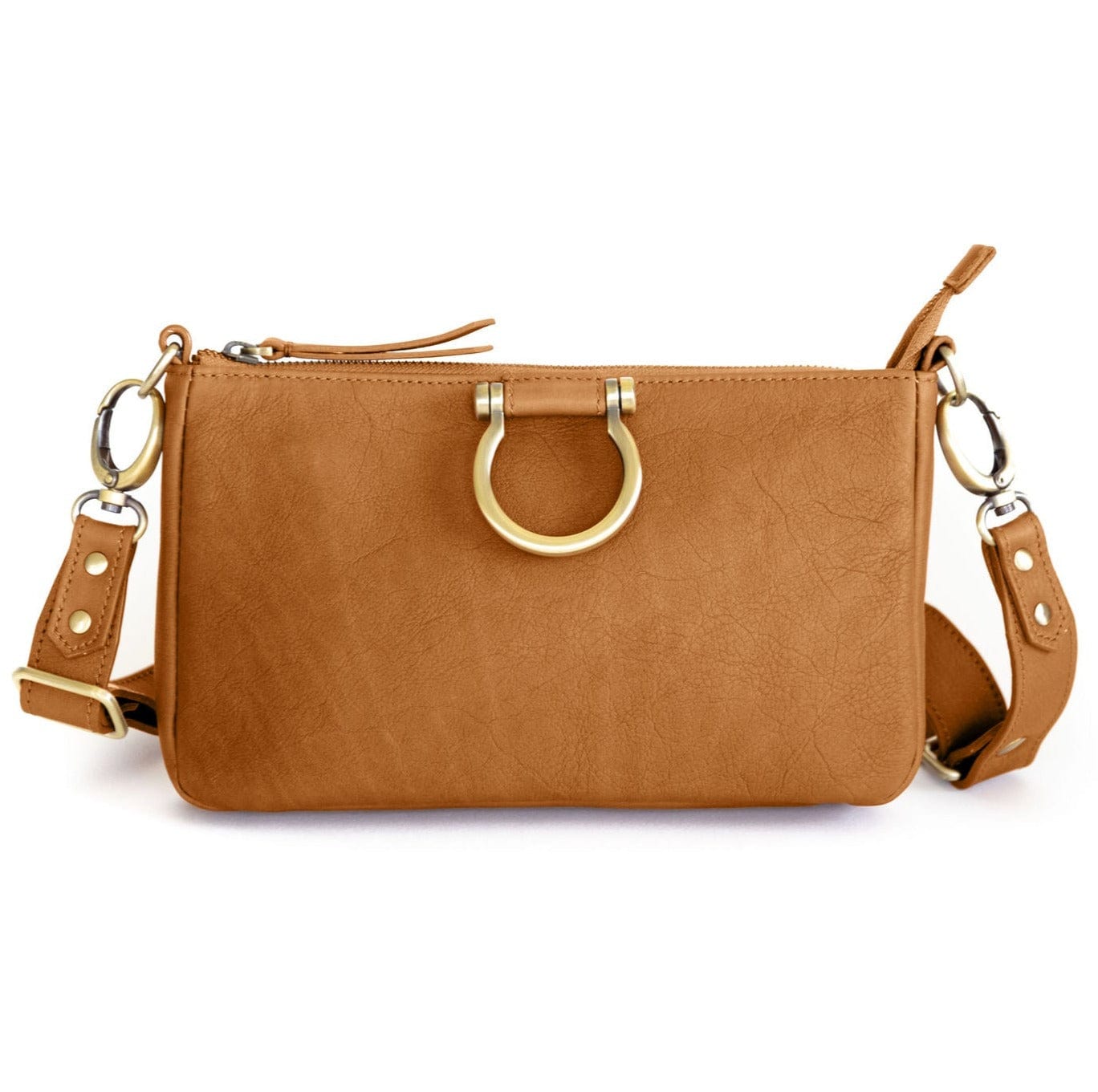 Ada Crossbody - Whisky Raw Leather | Sapahn.