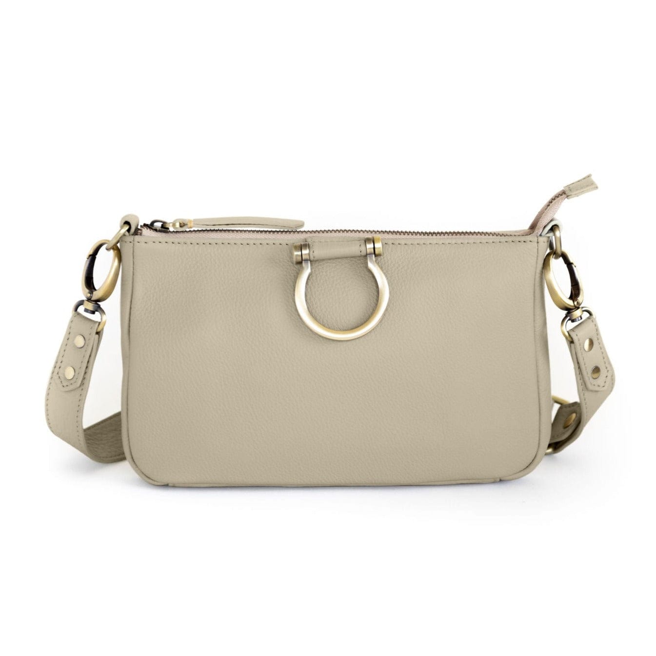 Ada Crossbody - Khaki Oil Leather | Sapahn.