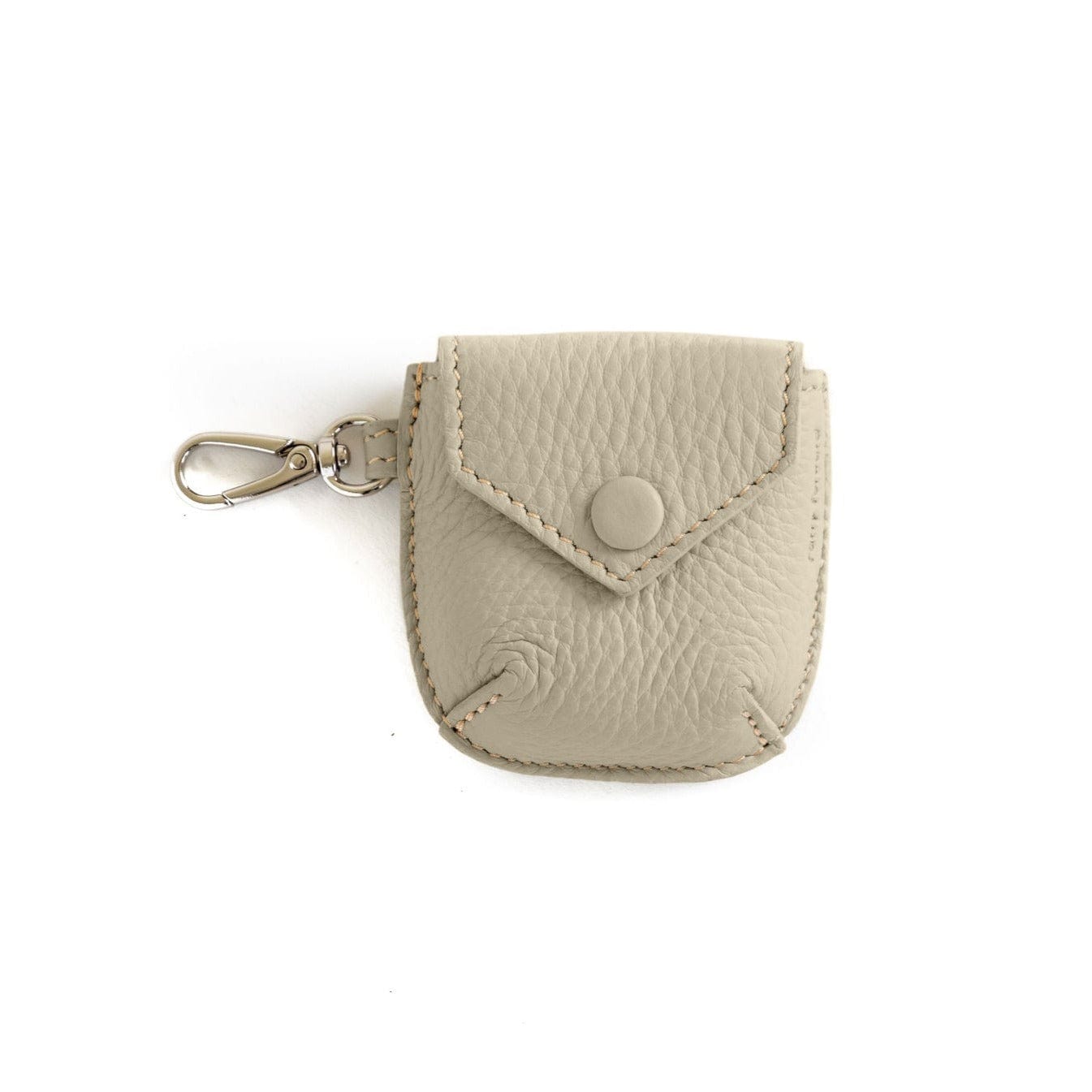 Carolyn Airpod Case - Khaki Oil Leather | Sapahn.