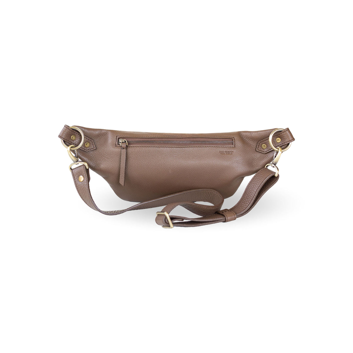 Sapahn Dominique Mini Sling Bag in Toffee Oil Leather #Color_Toffee Oil Leather