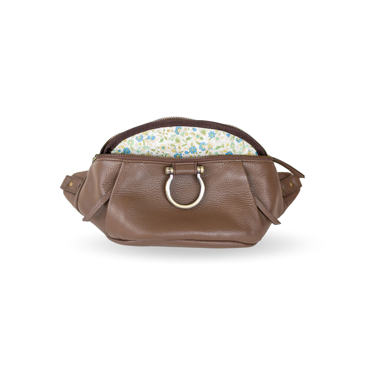 Sapahn Dominique Mini Sling Bag in Toffee Oil Leather #Color_Toffee Oil Leather