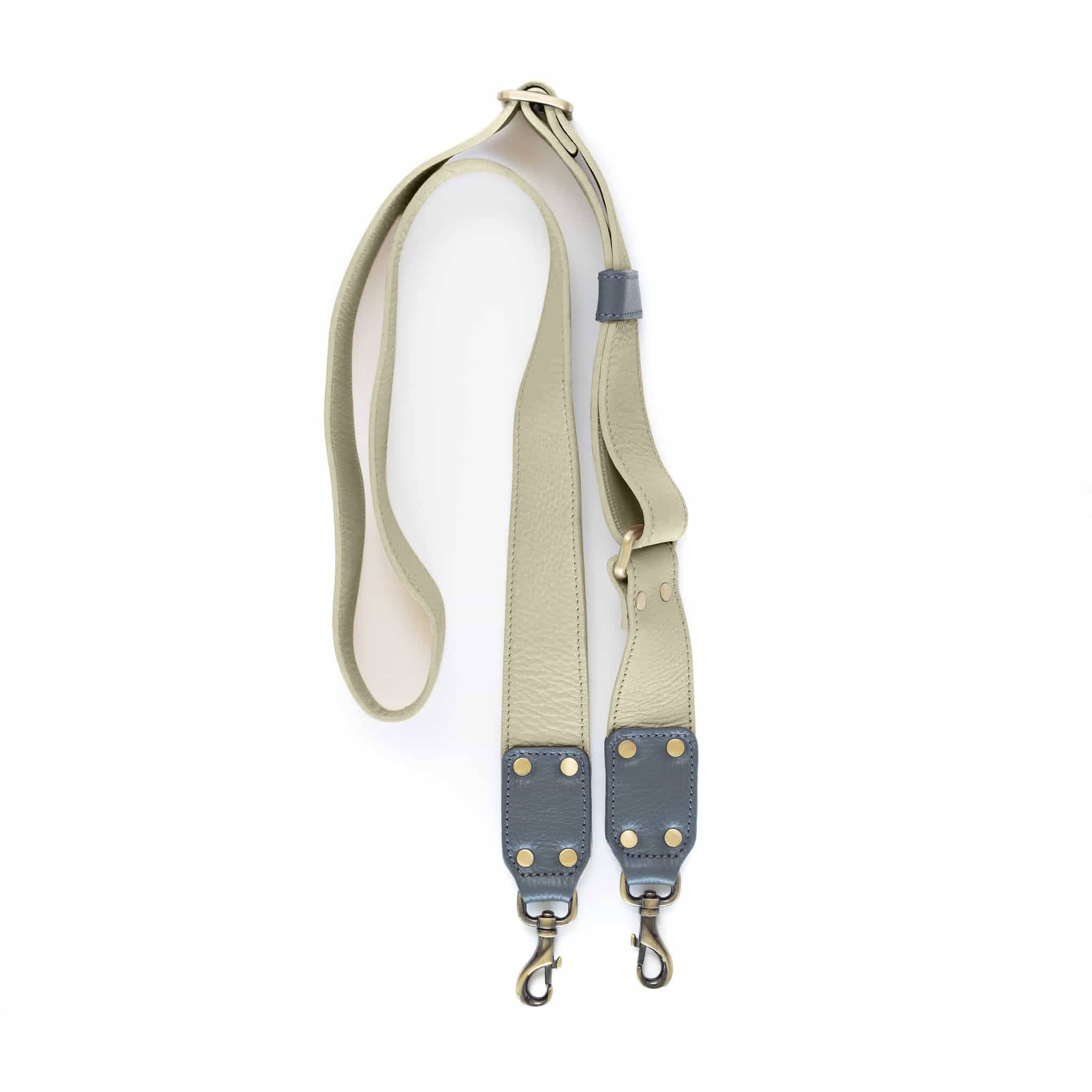 Rheta Bag Strap - Khaki Stone Oil Leather | Sapahn.