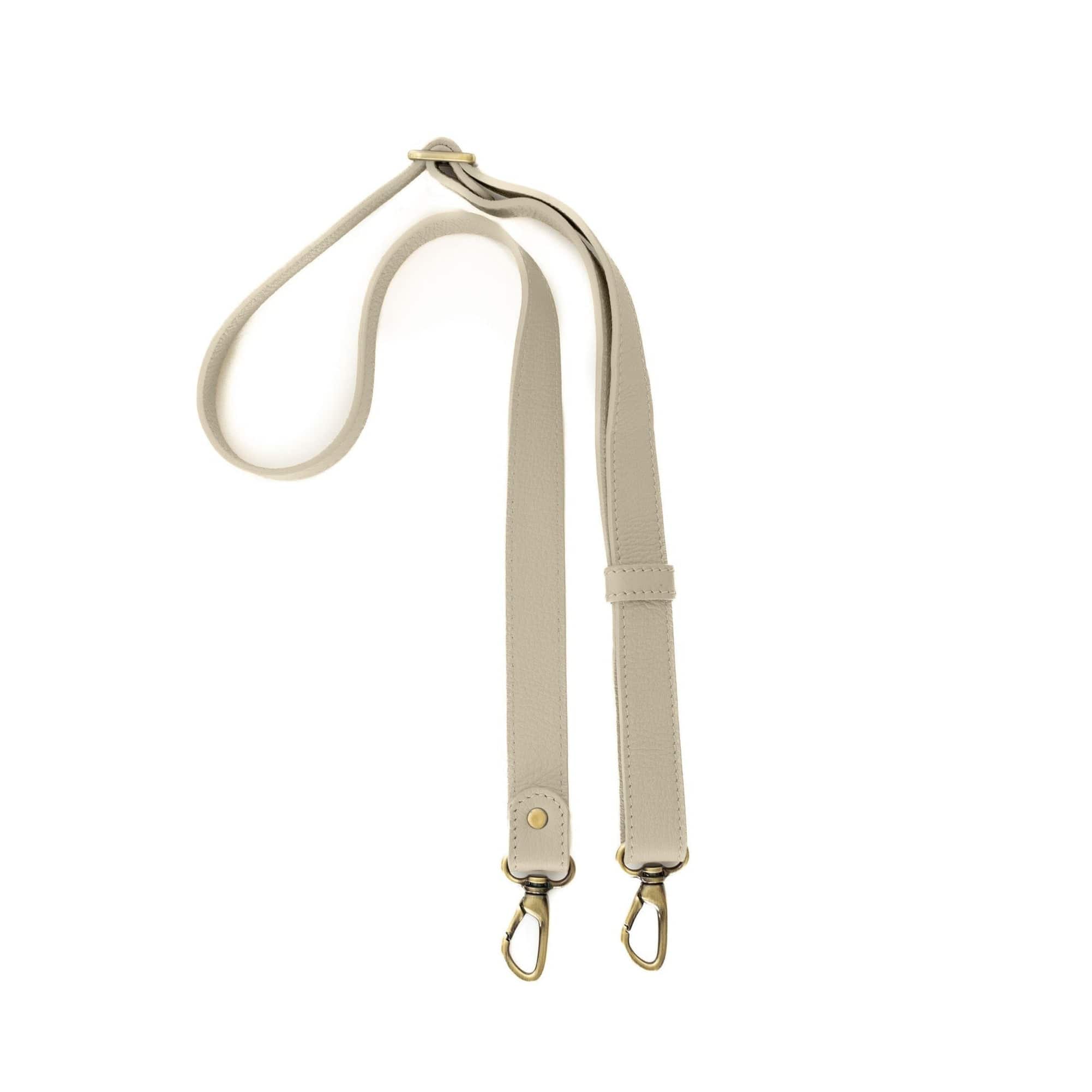 1 Inch Crossbody Strap - Khaki Oil Leather | Sapahn.