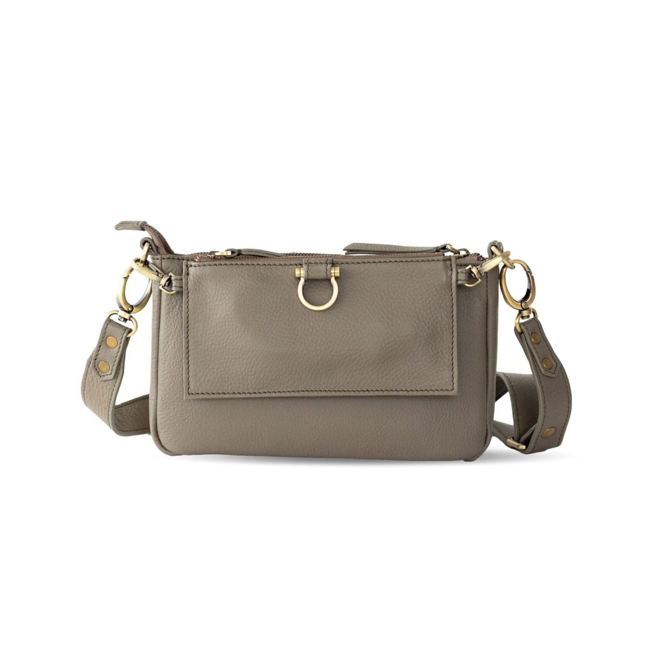 AE Crossbody Wristlet Wallet - Putty Oil Leather | Sapahn.