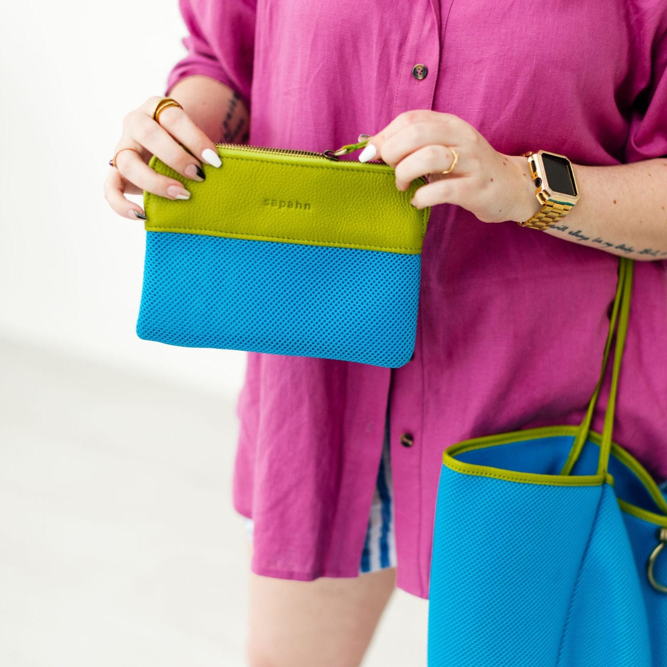 Roxcy Mesh Pouch - | Sapahn.