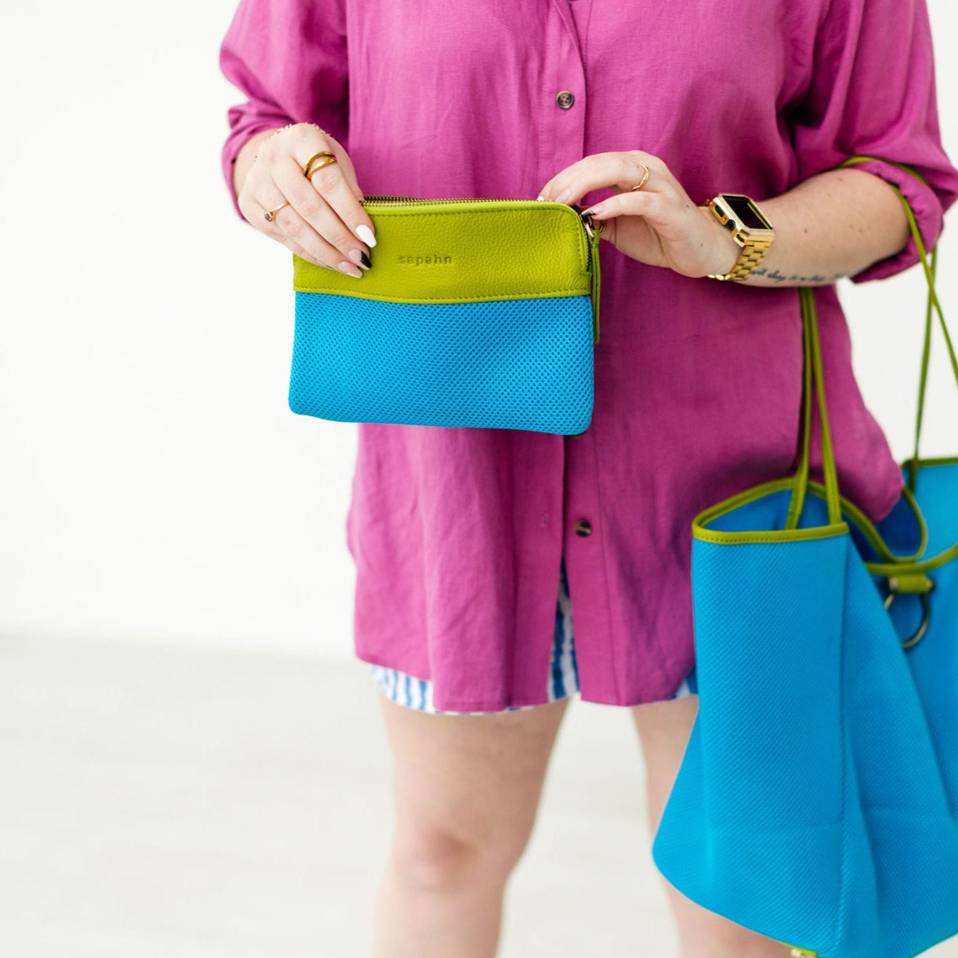 Roxcy Mesh Pouch - | Sapahn.
