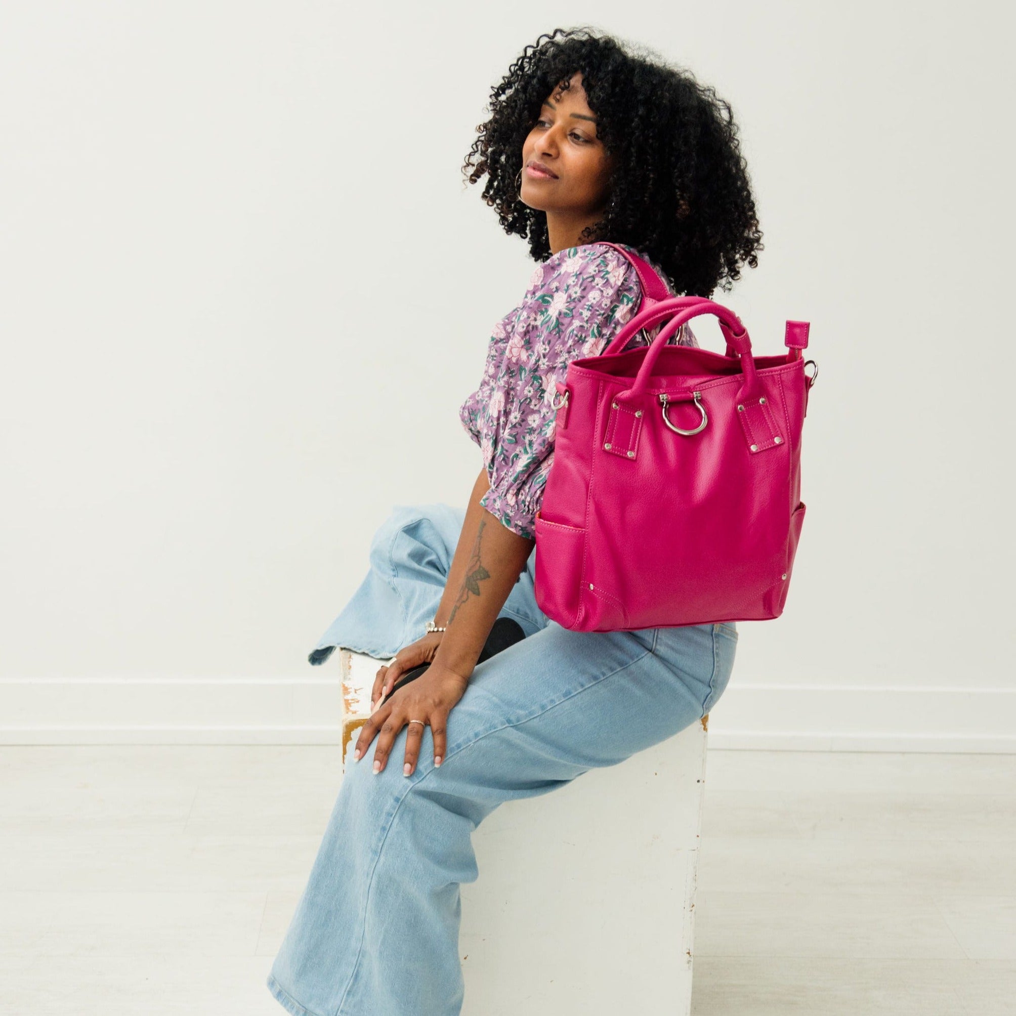 Chloe Convertible Backpack and Crossbody Bag - | Sapahn.