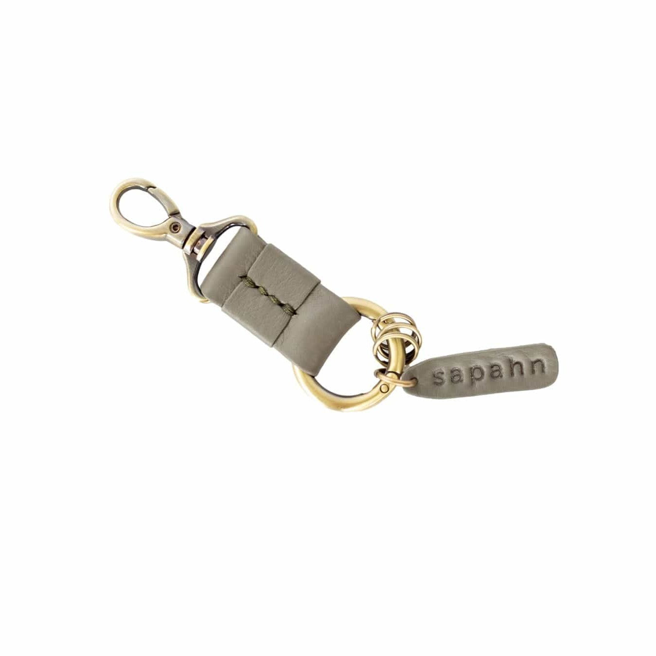 Ella Keychain - Putty Oil Leather | Sapahn.