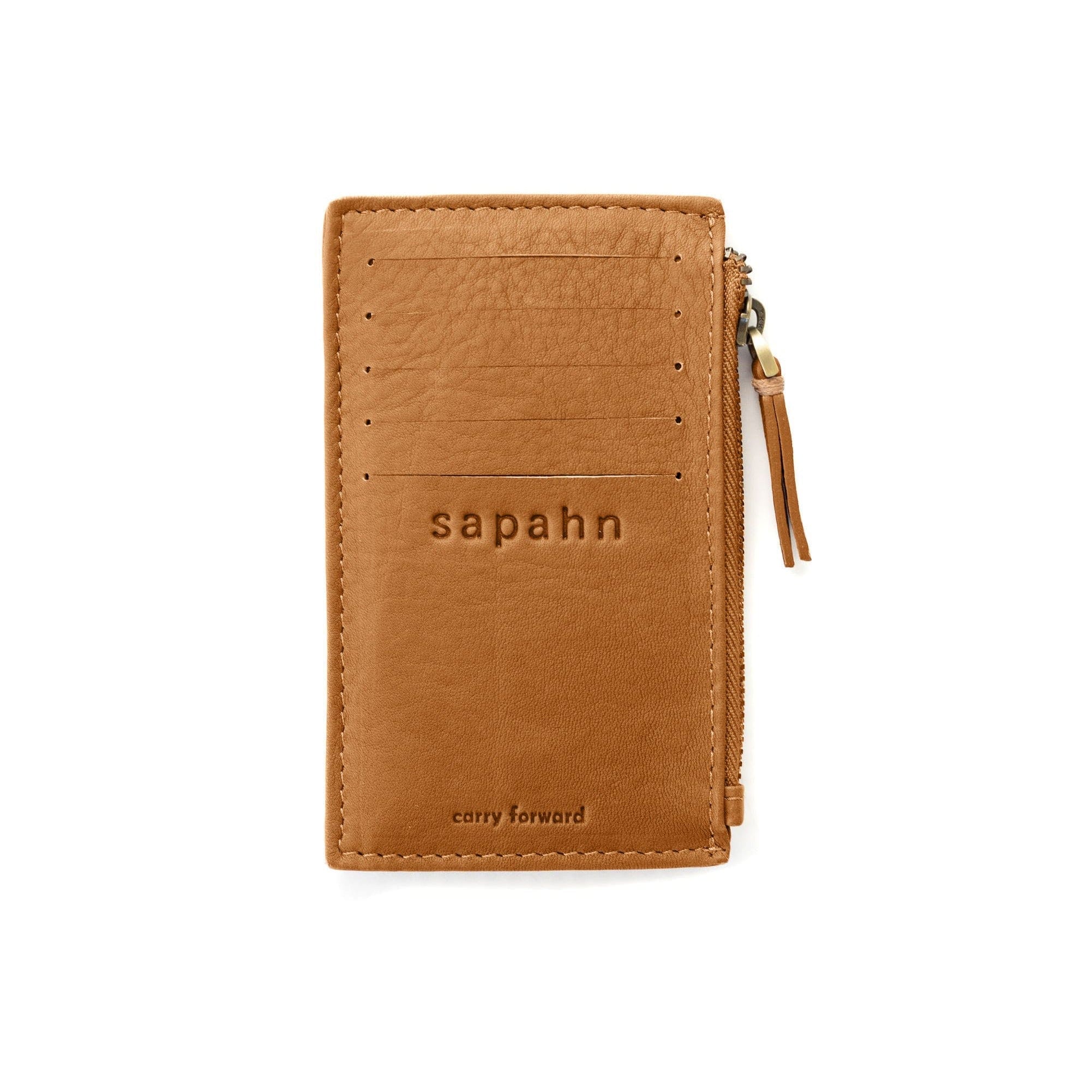 Emma Card Holder - Whisky Raw Leather | Sapahn.