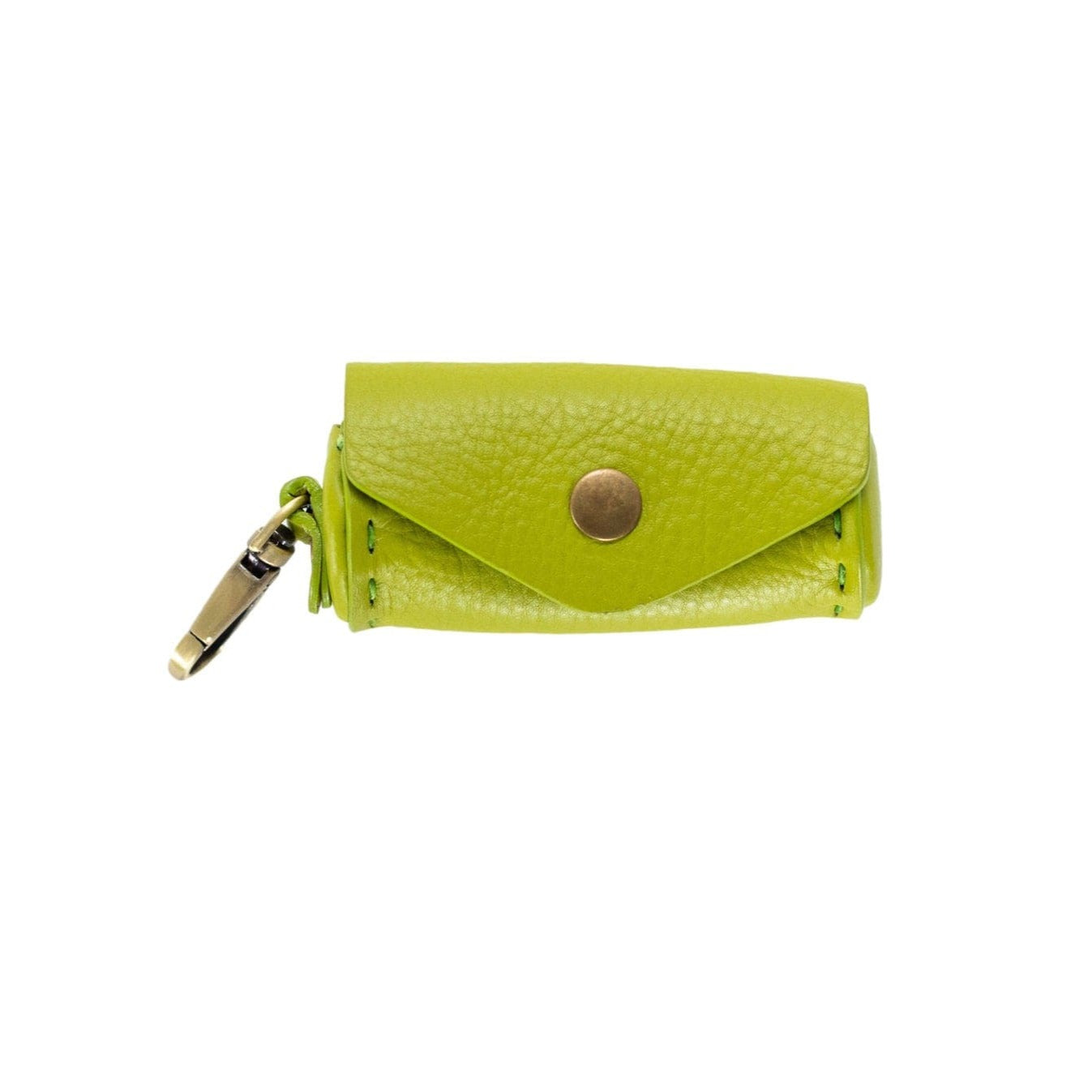Gilda Lipstick Case - Lime Oil Leather | Sapahn.