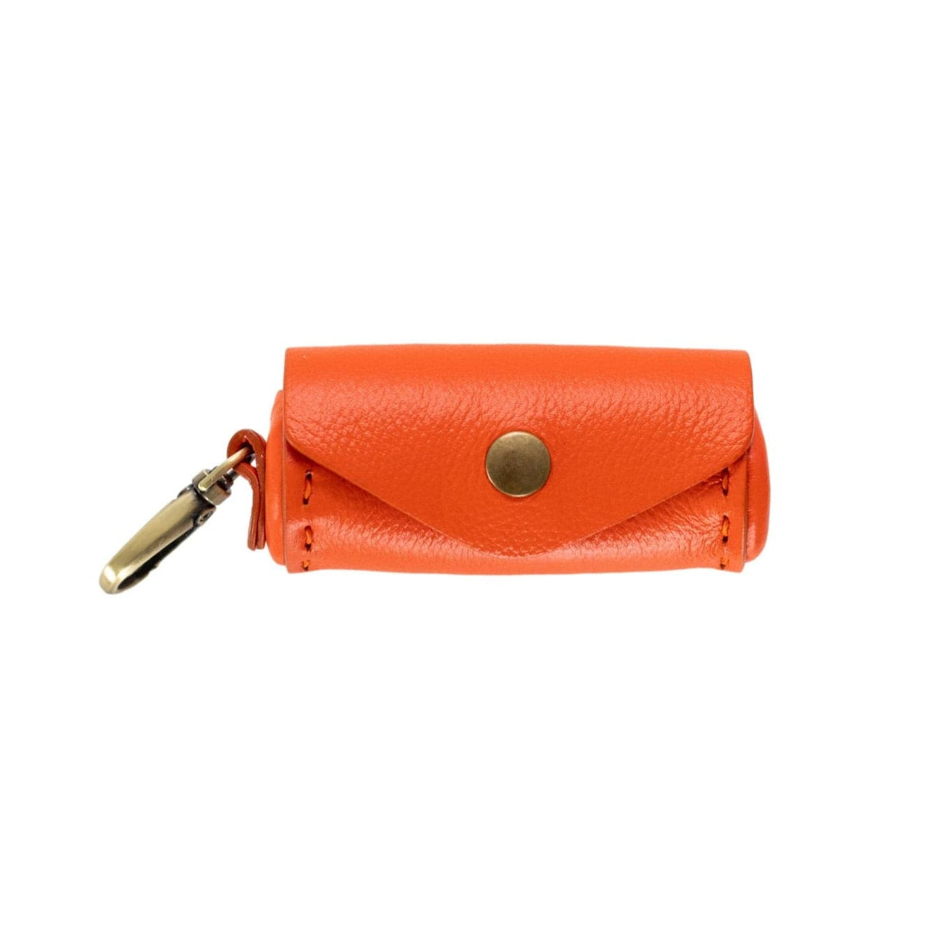 Gilda Lipstick Case - Orange Oil Leather | Sapahn.