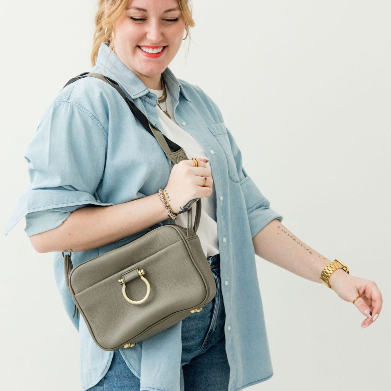 Iris Tri-Woven Shoulder Strap - | Sapahn.