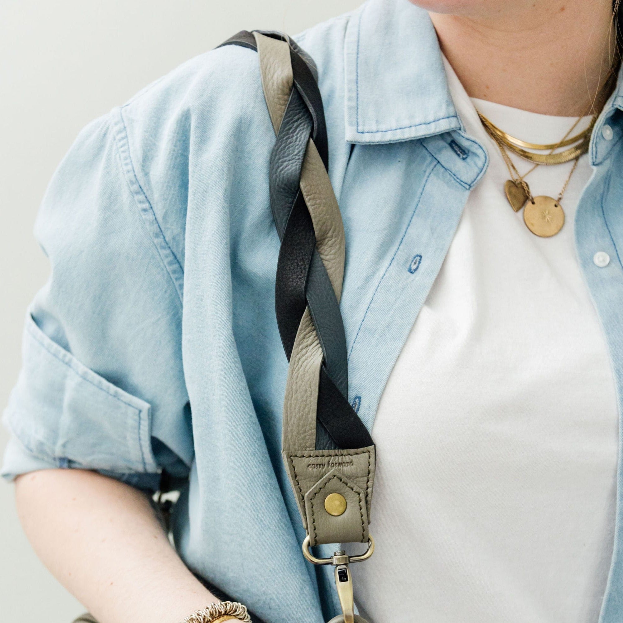 Iris Tri-Woven Shoulder Strap - | Sapahn.
