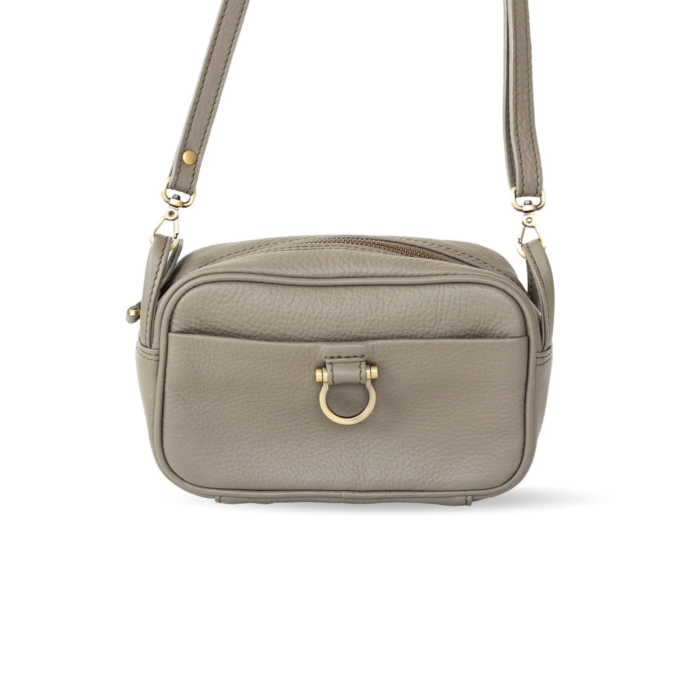 Jori Mini Crossbody - Putty Oil Leather | Sapahn.