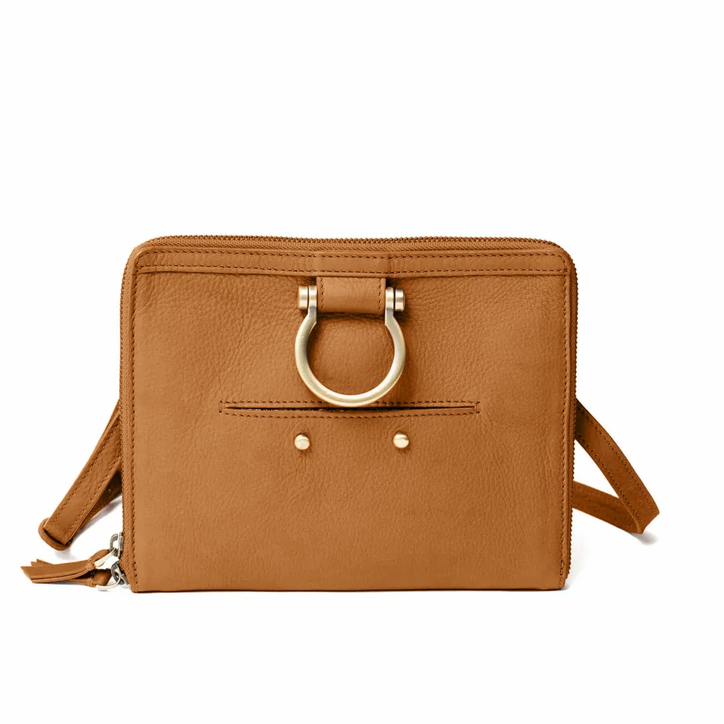 M Mini Crossbody - Whisky Raw Leather | Sapahn.