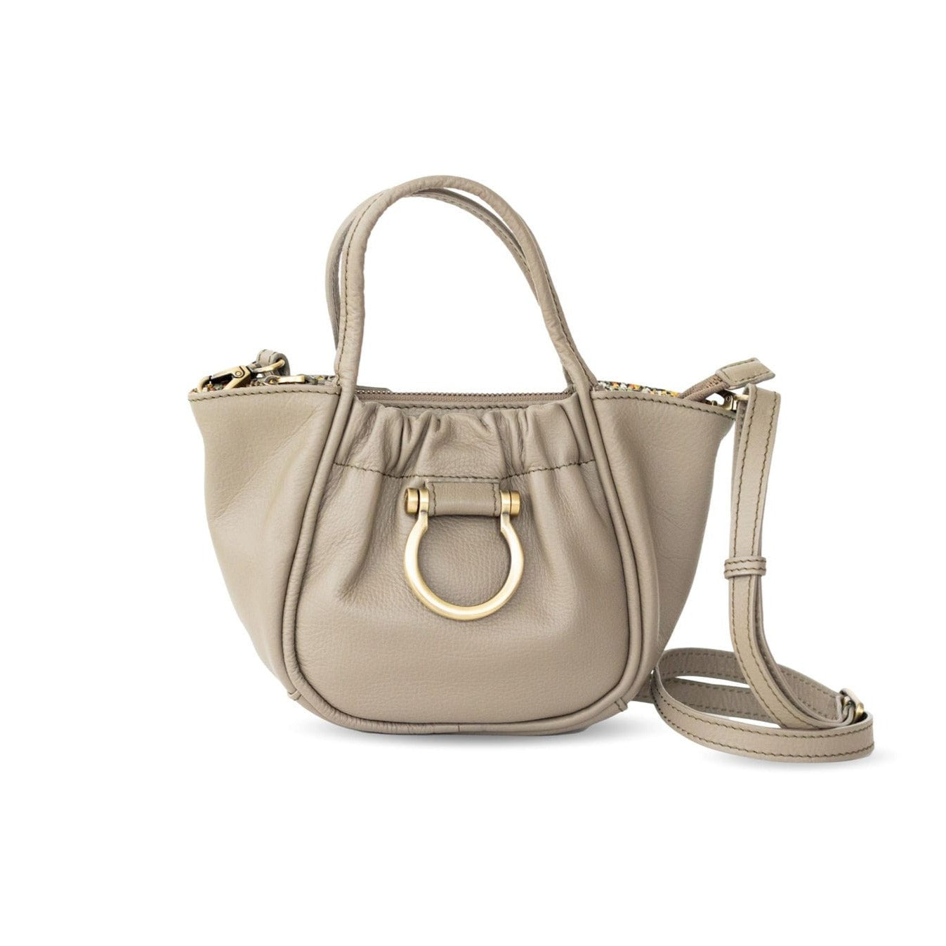 Lily Crossbody - Putty Oil Leather | Sapahn.