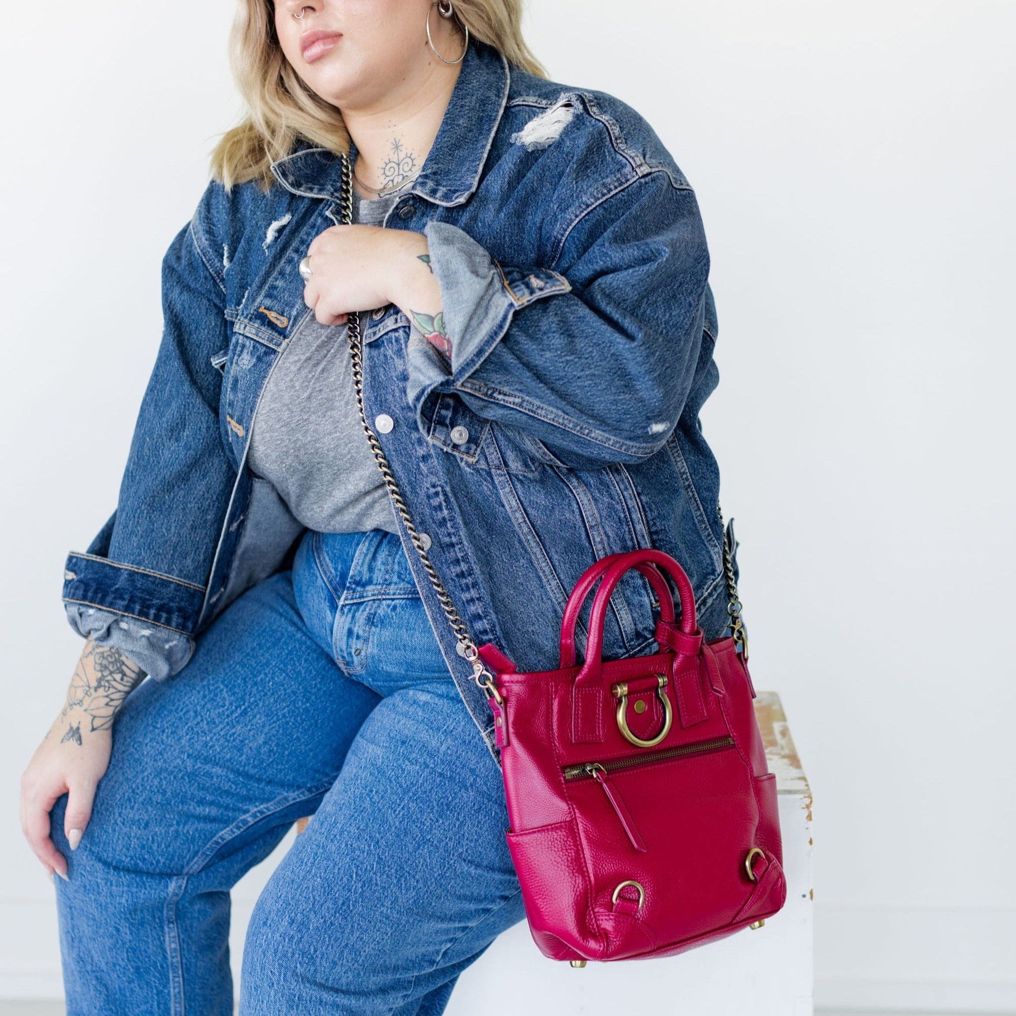 Chloe Mini Convertible Backpack and Crossbody - | Sapahn.