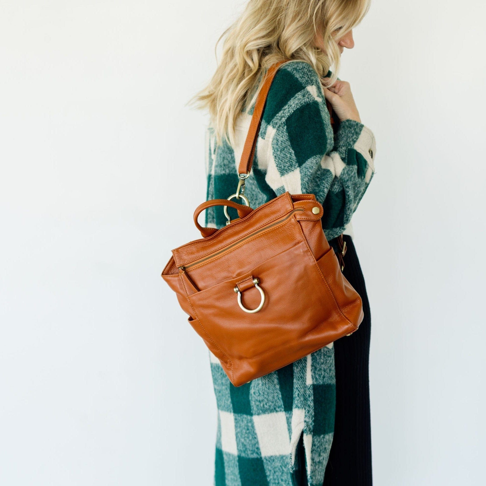 Natasha Mini Convertible Backpack and Crossbody Bag - | Sapahn.