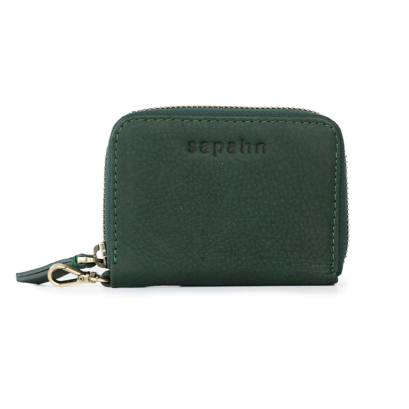 Morrison Accordion Card Holder - Emerald Raw Leather | Sapahn.
