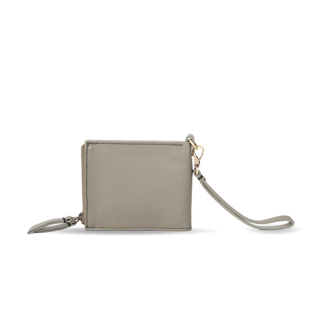 Noelle Wristlet - Putty Oil Leather | Sapahn.