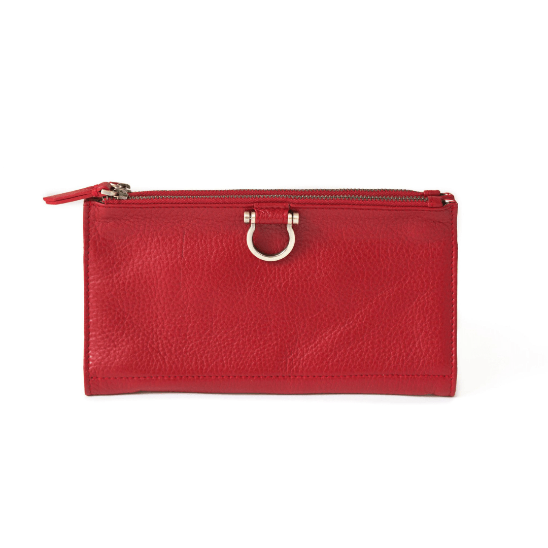 Parker Deluxe Wristlet - Chili Pepper Oil Leather | Sapahn.