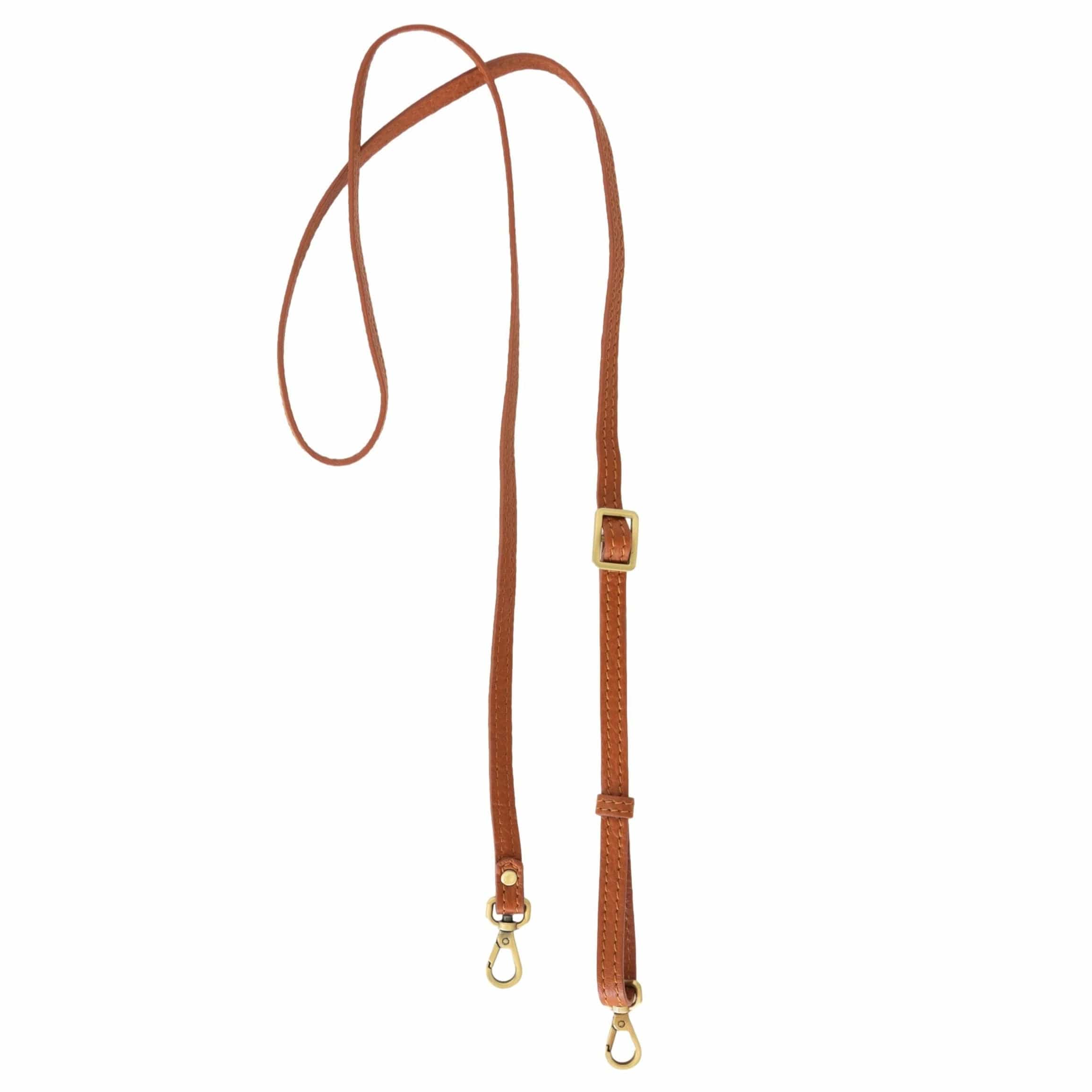.5 Inch Crossbody Strap - Chestnut Oil Leather | Sapahn.