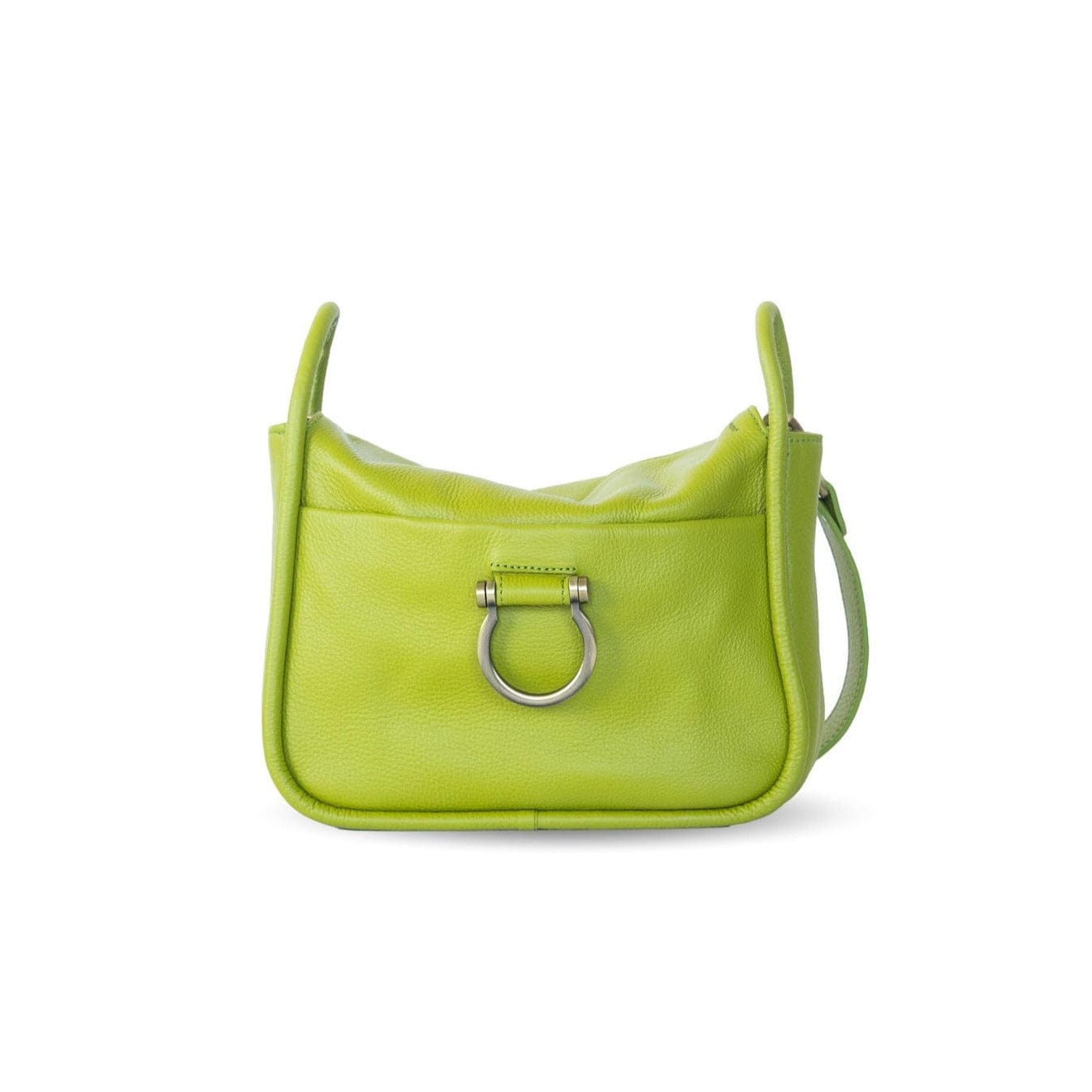 Frida Shoulder Bag - Lime Oil Leather | Sapahn.