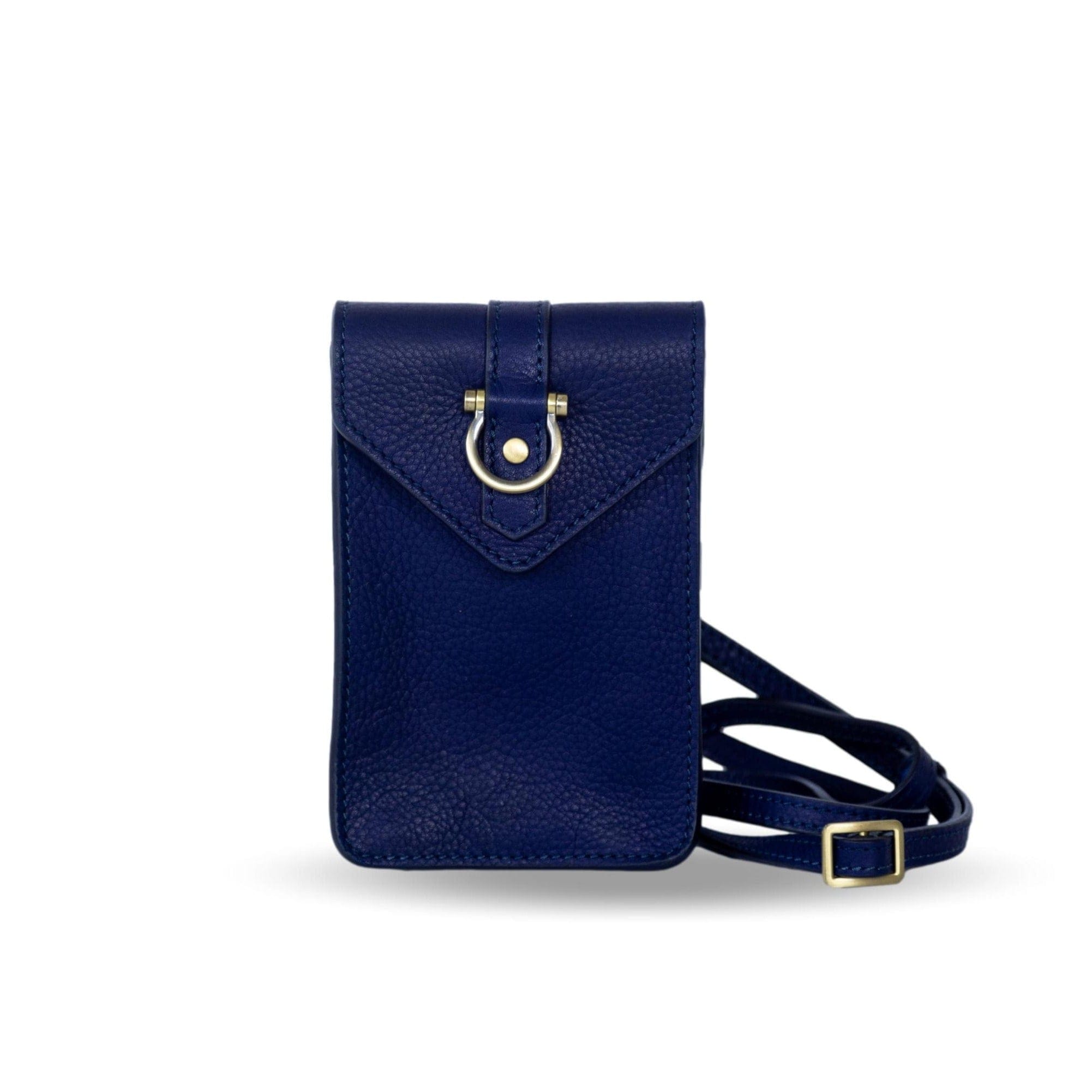 Grace Crossbody - Navy Raw Leather | Sapahn.