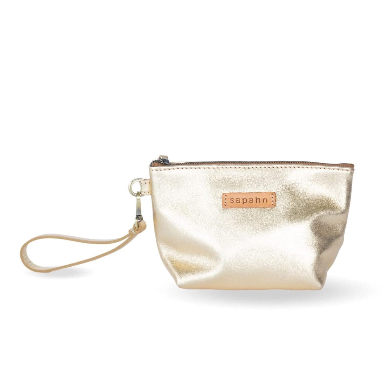 Joslyn Pouch - Gold Metallic Leather | Sapahn.
