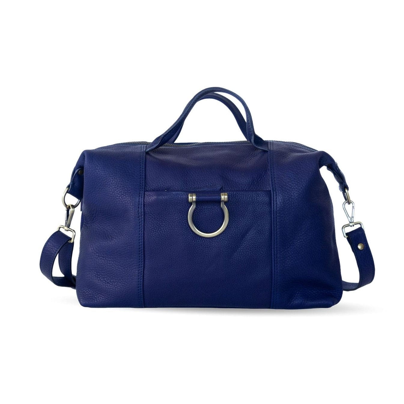 Linda Jean Handbag - Navy Raw Leather | Sapahn.