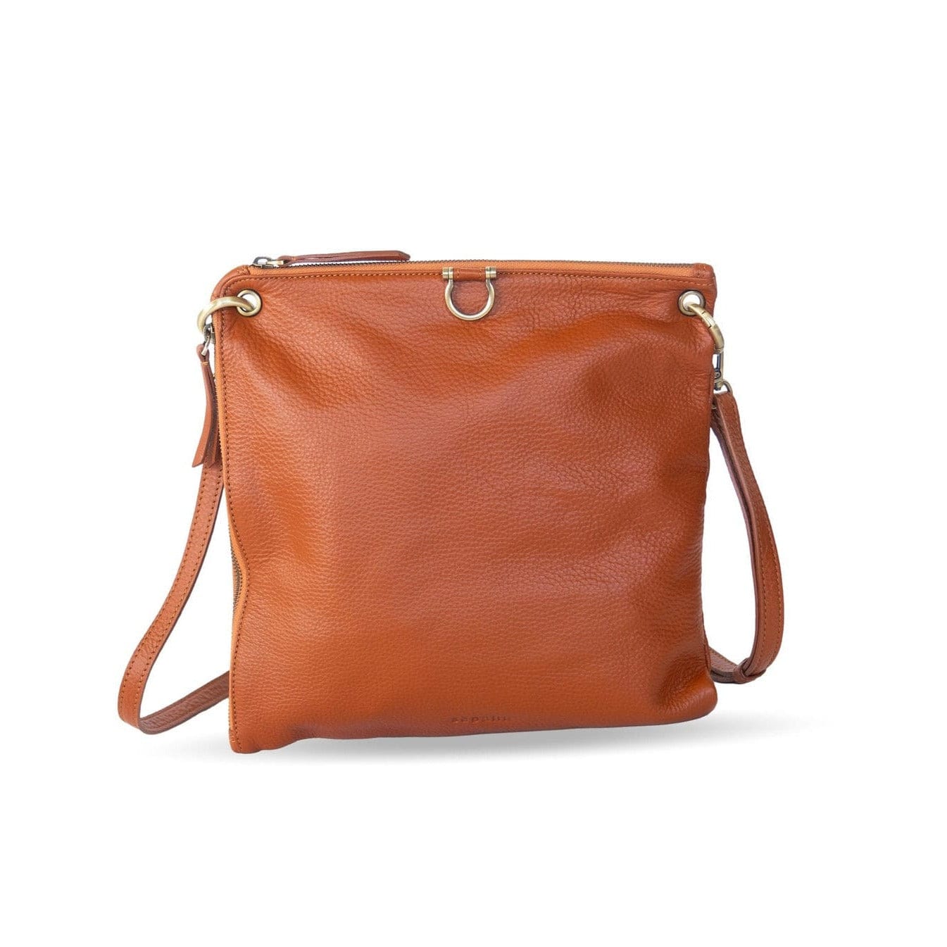 Rin Crossbody - Chestnut Oil Leather | Sapahn.