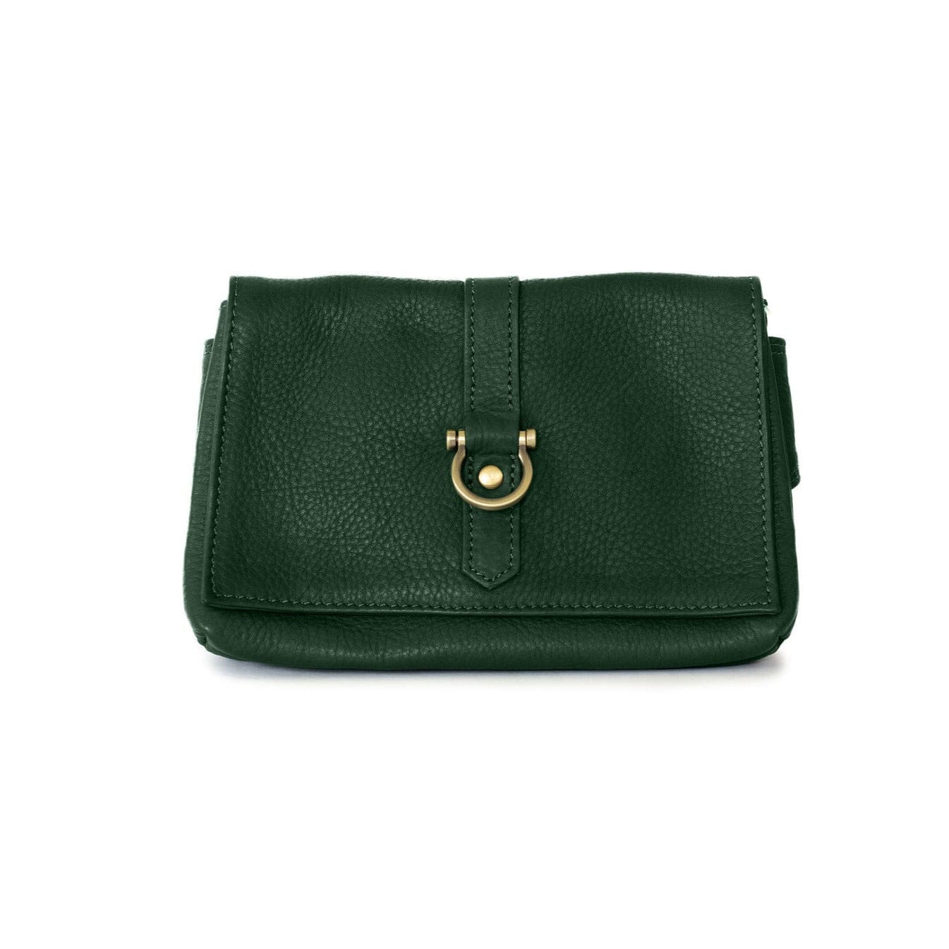 Sarah Ann Crossbody Belt Bag - Emerald Raw Leather | Sapahn.