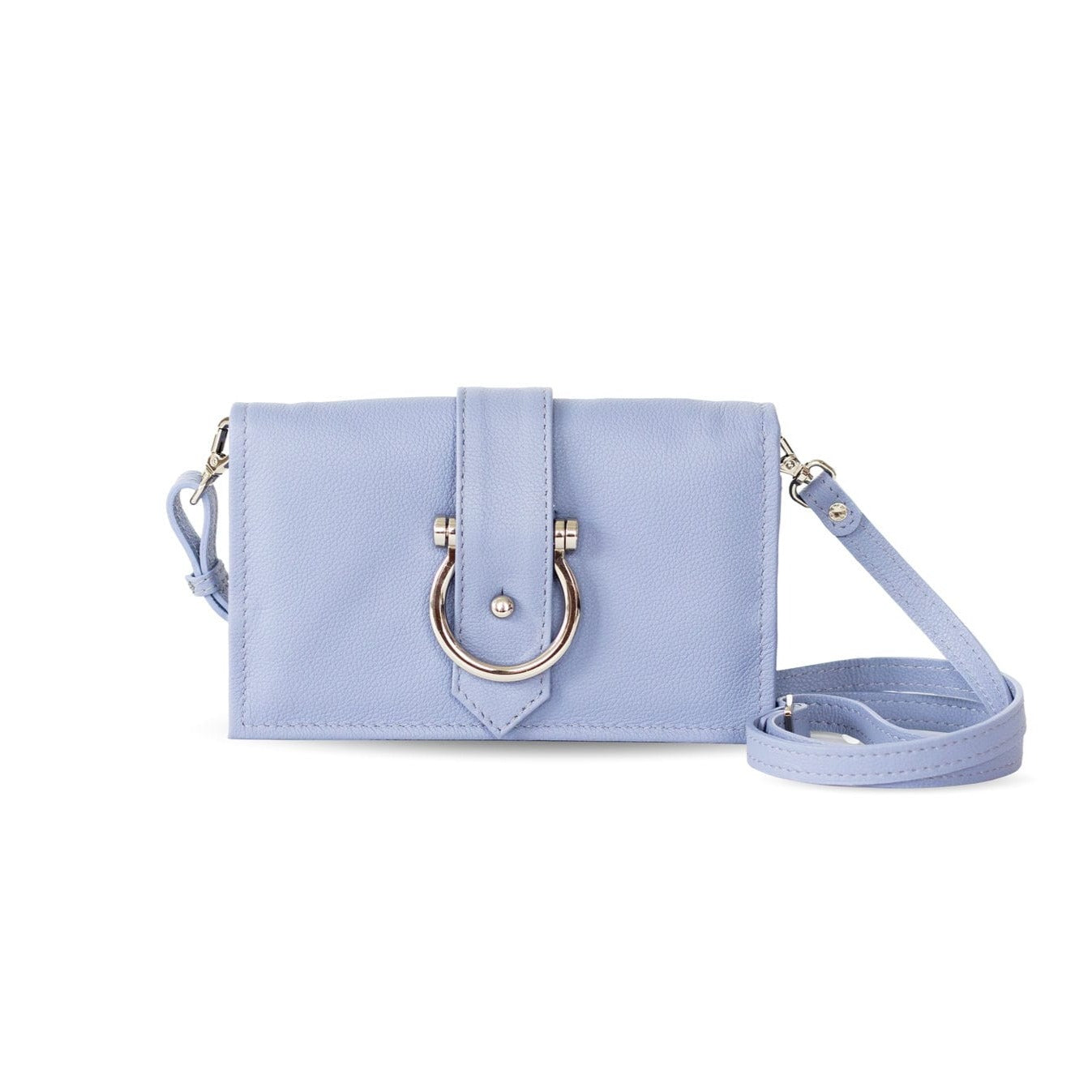 Staney Crossbody - Silver Lilac Matte Oil Leather | Sapahn.