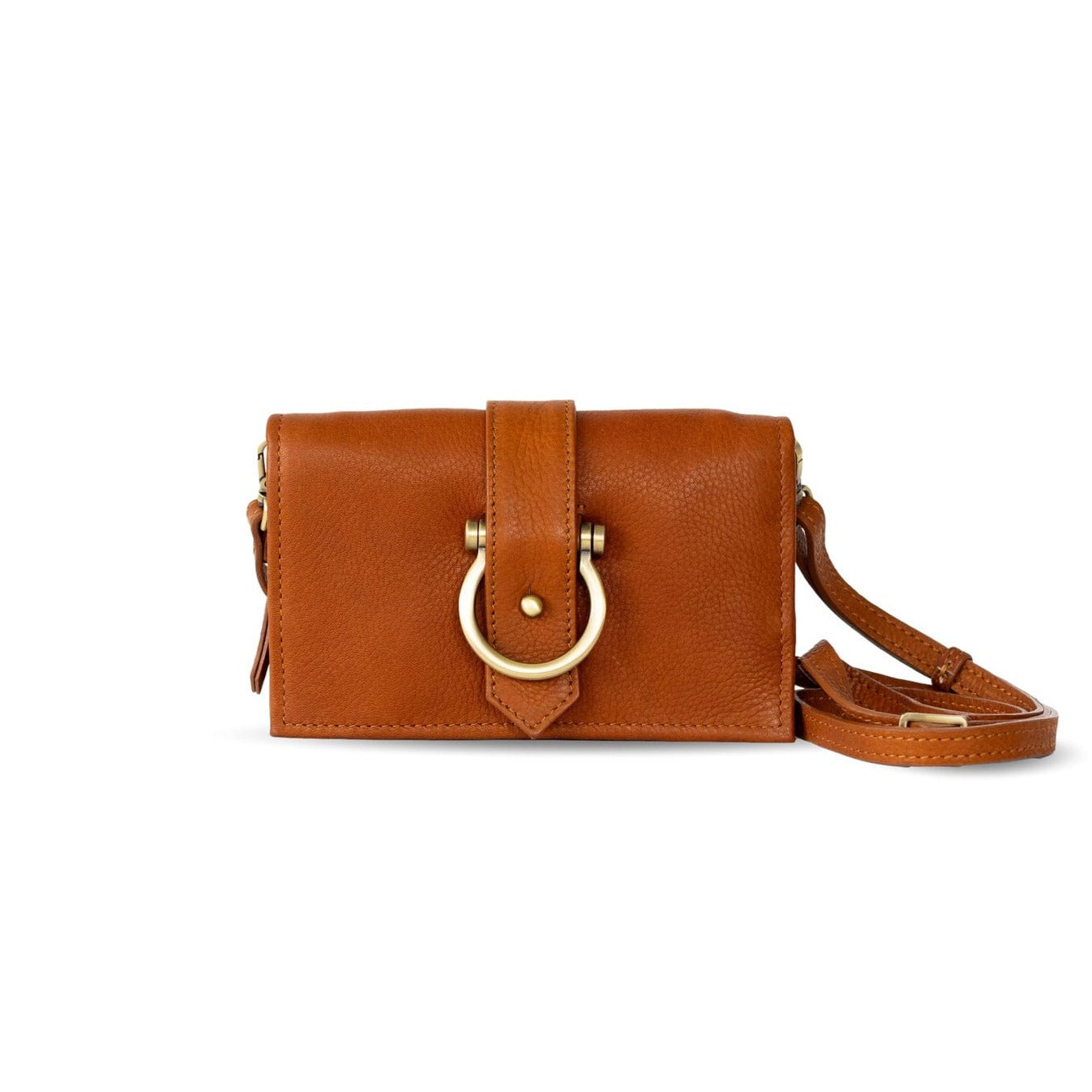 Staney Crossbody - Whisky Raw Leather | Sapahn.