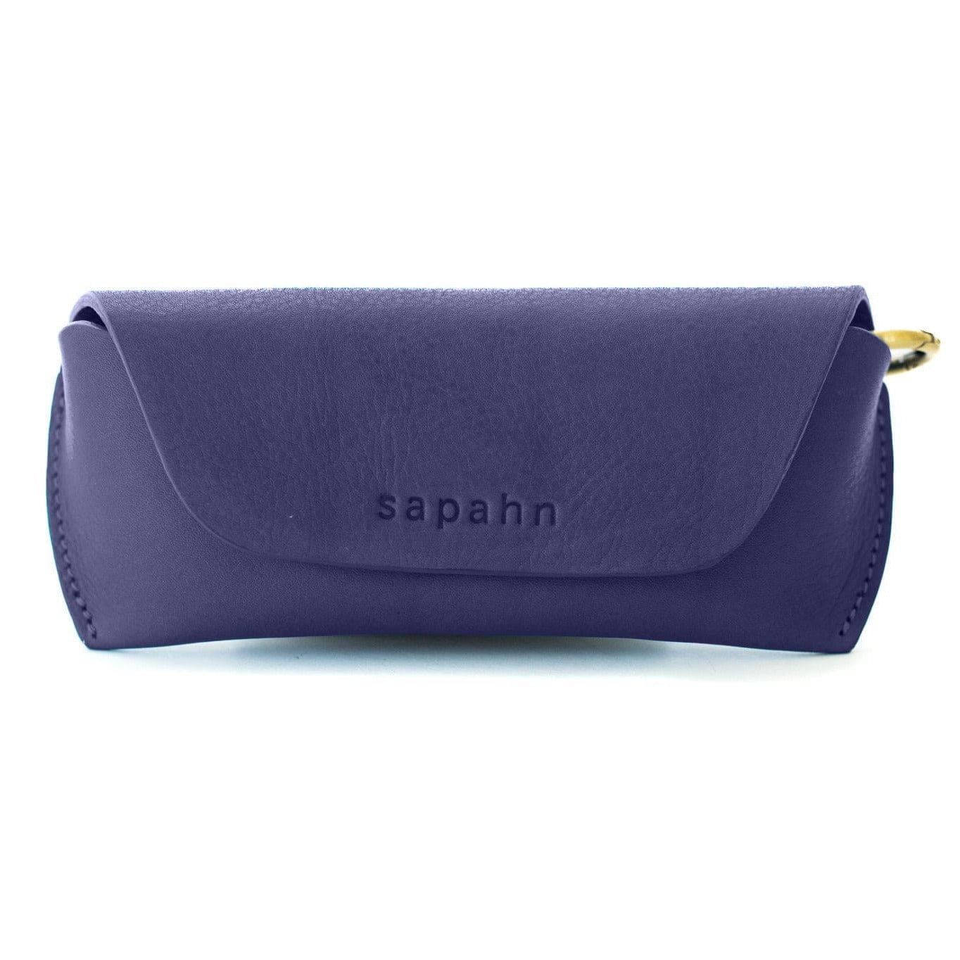 Susette Sunglass Case - Navy Raw Leather | Sapahn.