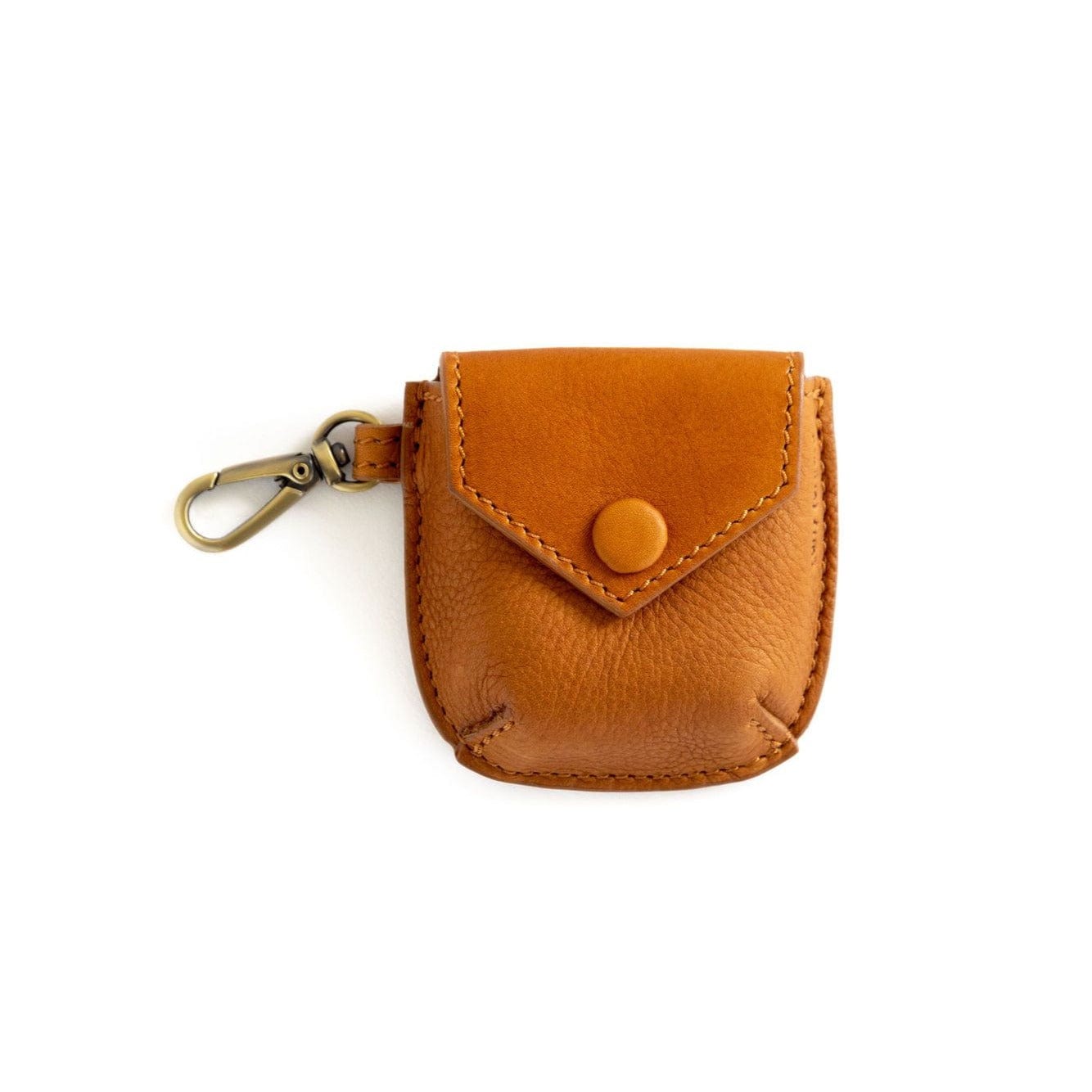 Carolyn Airpod Case - Whisky Raw Leather | Sapahn.