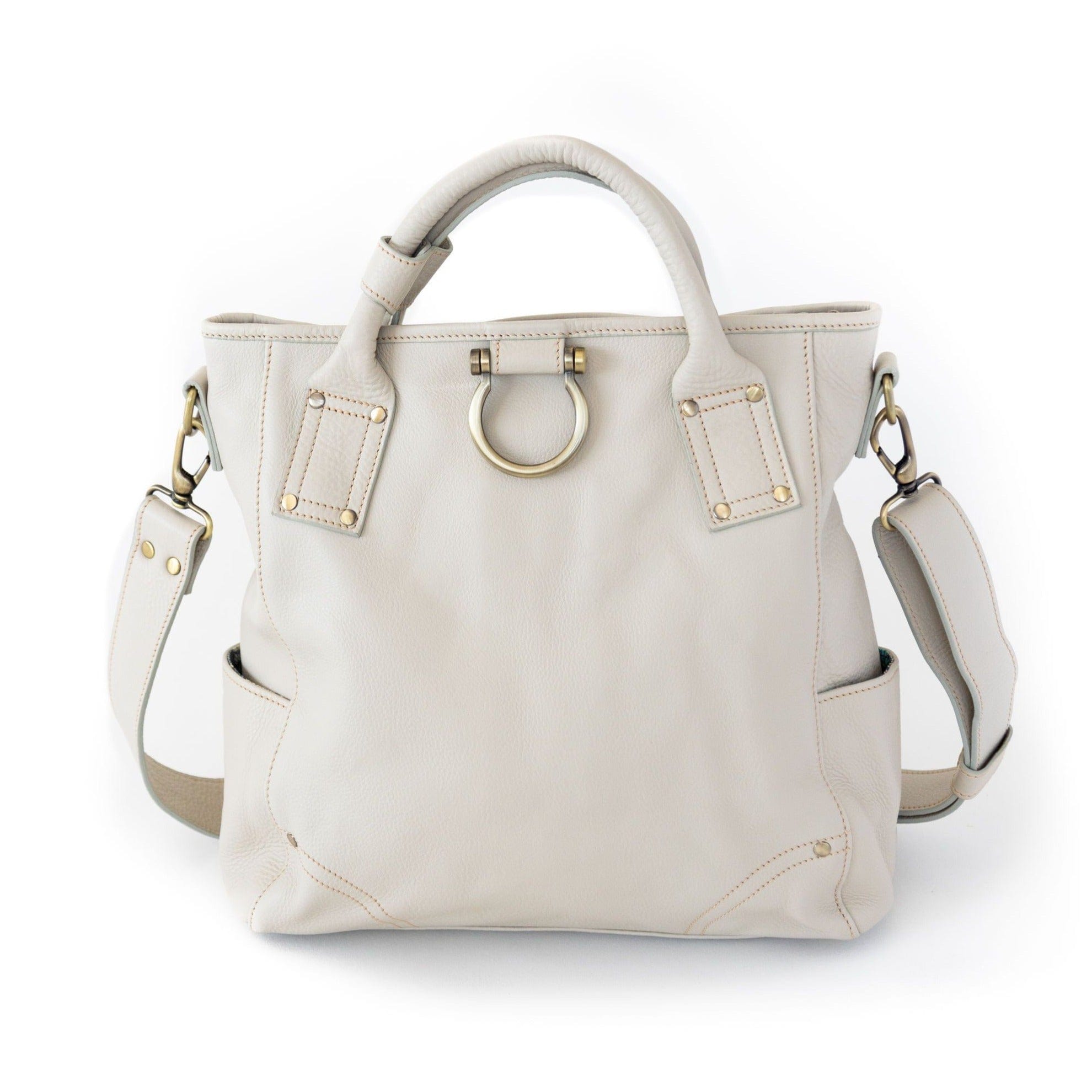 Chloe Convertible Backpack and Crossbody Bag - Smoke Oil Leather | Sapahn.