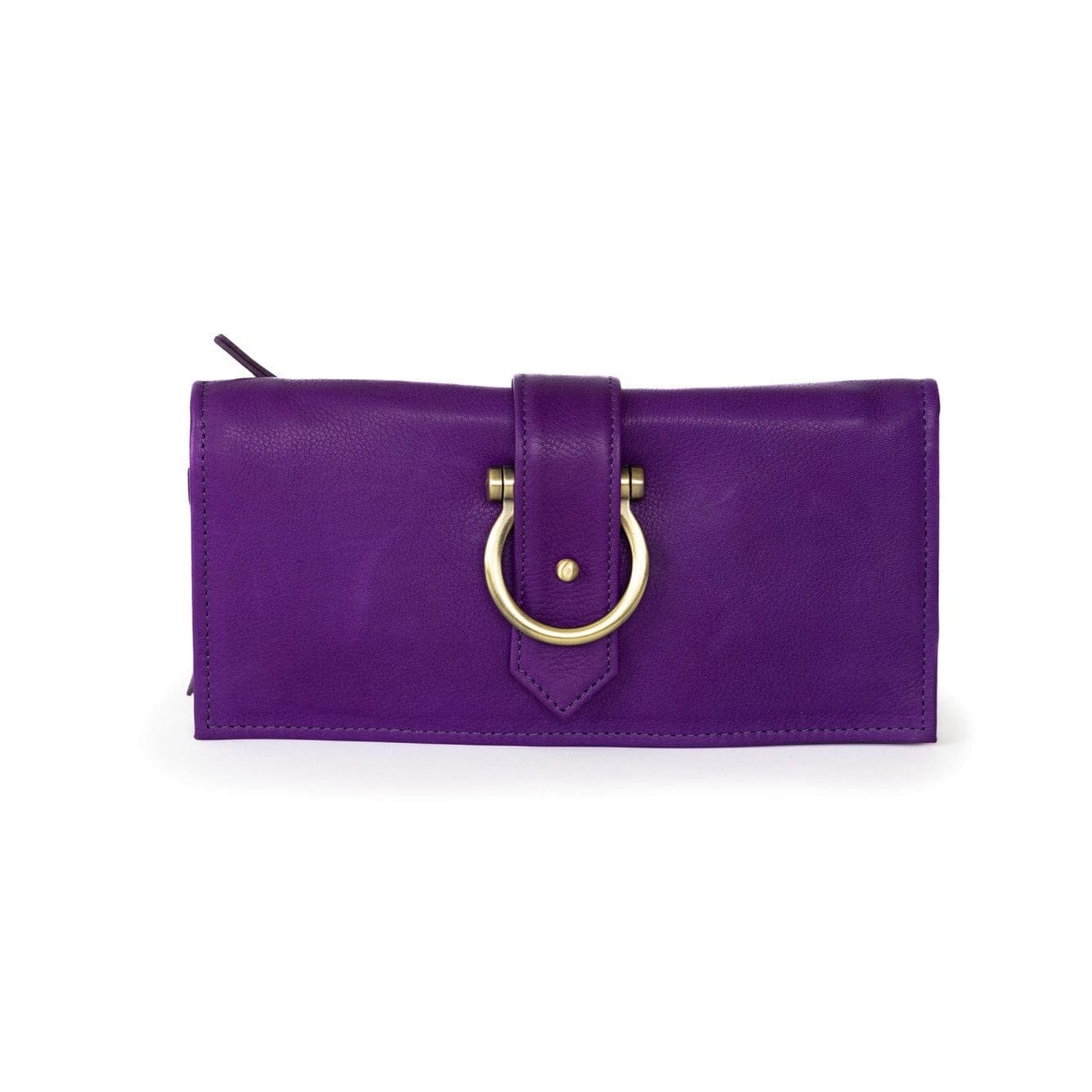 Ciara Crossbody and Wallet - Purple Raw Leather | Sapahn.
