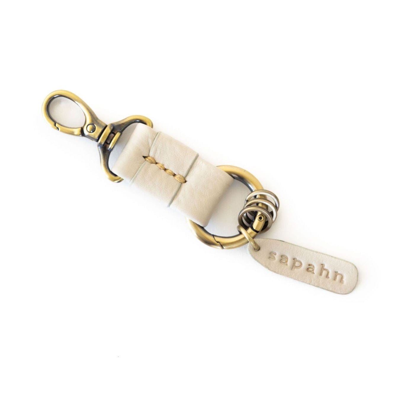 Ella Keychain - Smoke Oil Leather | Sapahn.