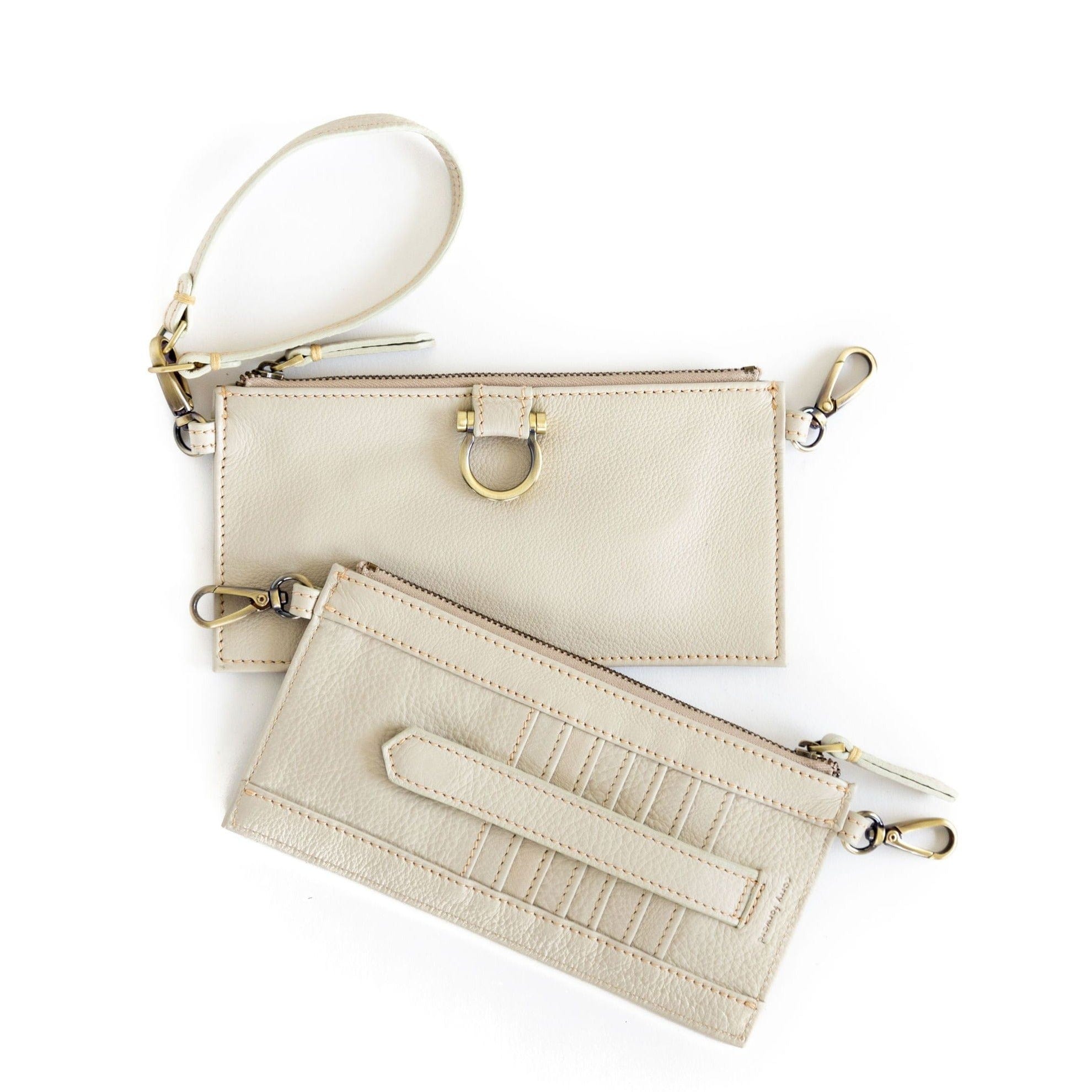 Evelyn Wristlet Wallet - Smoke Oil Leather | Sapahn.