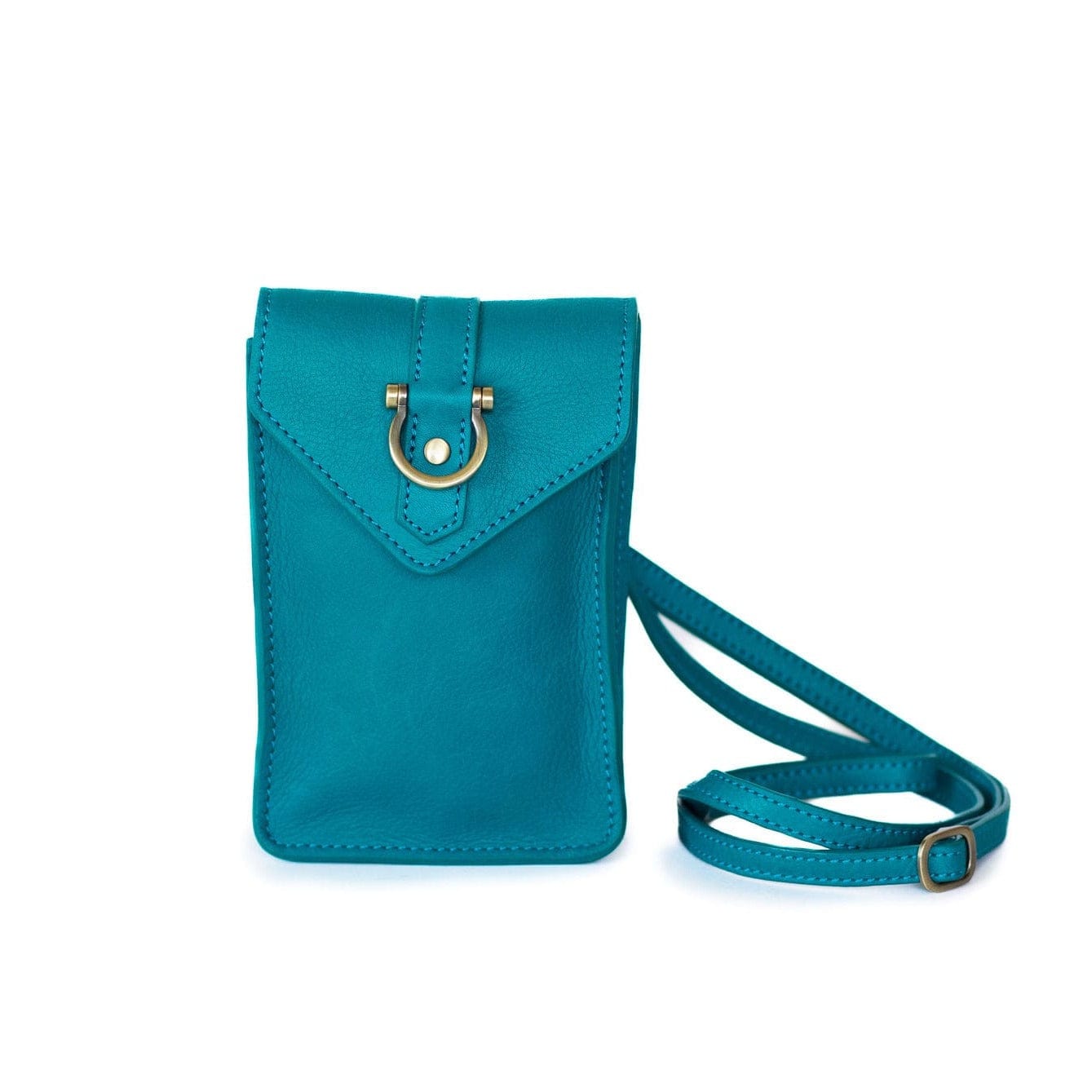 Grace Crossbody - Turquoise Raw Leather | Sapahn.