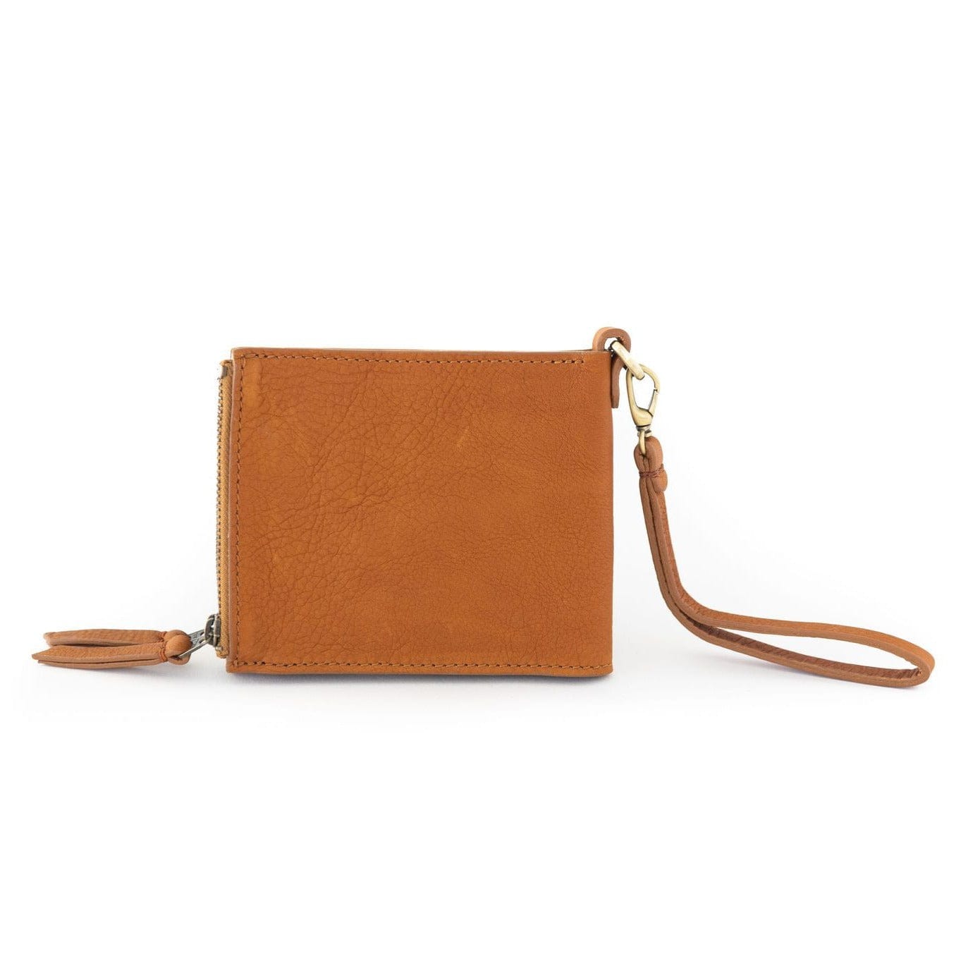 Noelle Wristlet - Whisky Raw Leather | Sapahn.