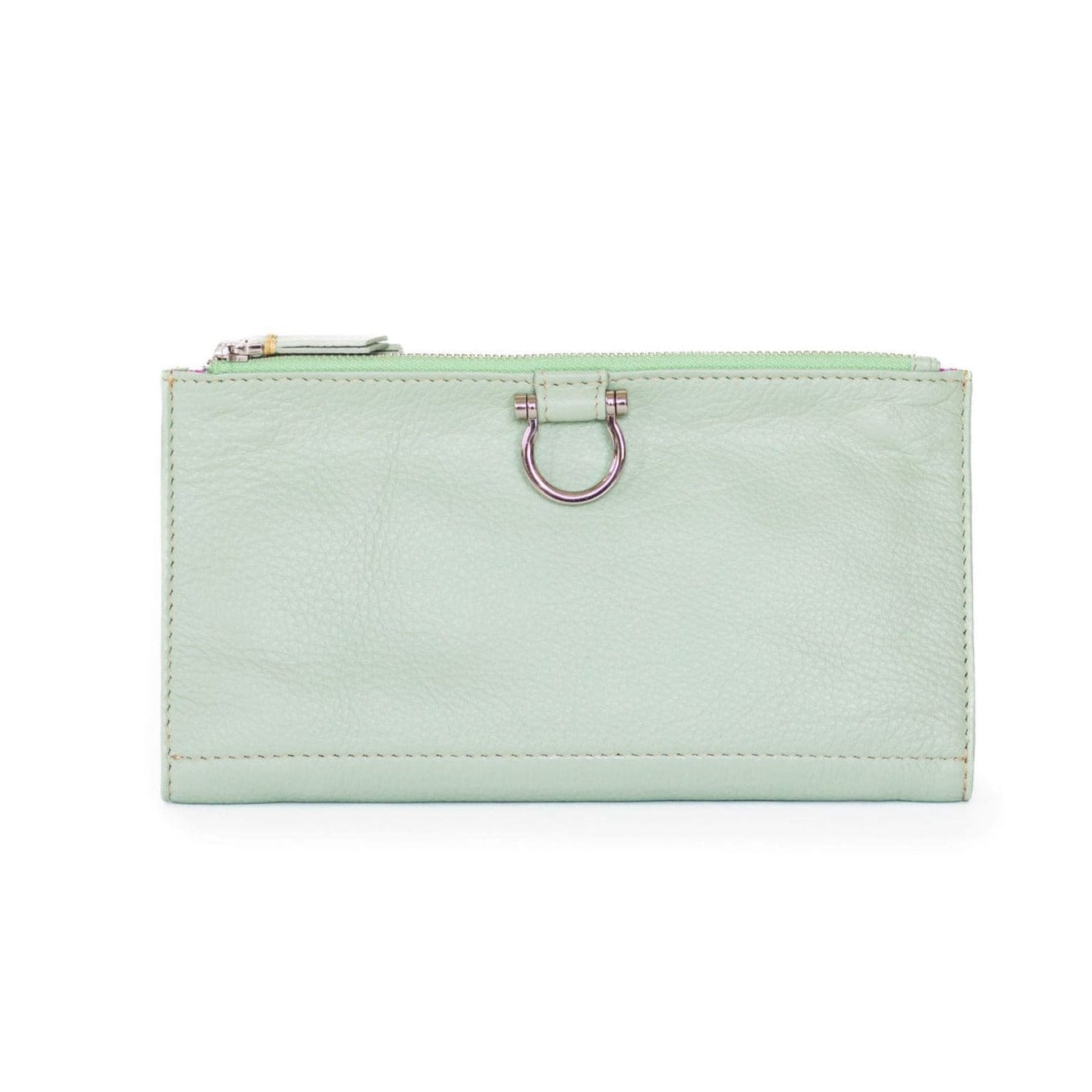 Parker Deluxe Wristlet - Mint Oil Leather | Sapahn.