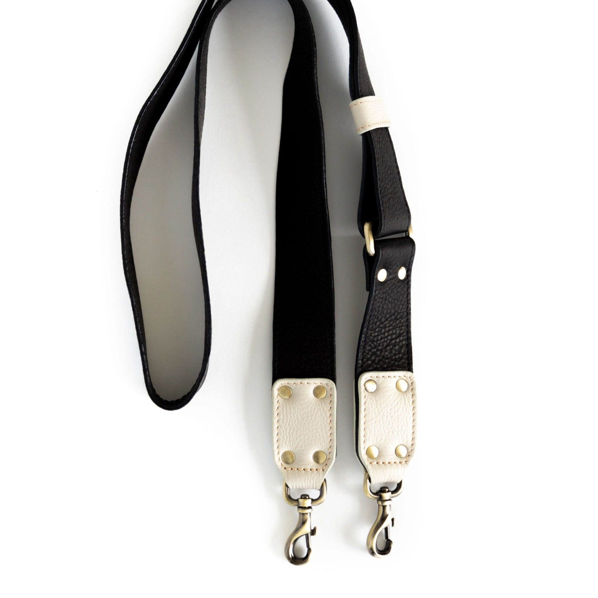 Rheta Bag Strap - Black Smoke Raw Leather | Sapahn.