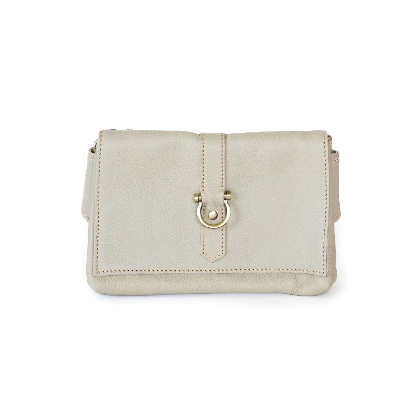 Sarah Ann Crossbody Belt Bag - Smoke Oil Leather | Sapahn.