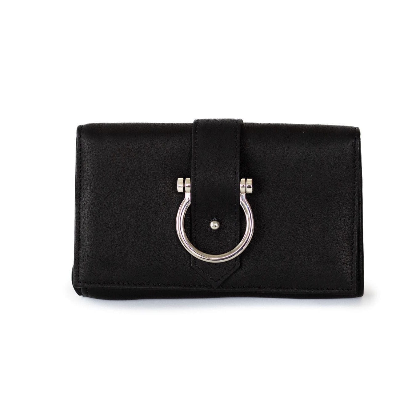 Retired Staney Crossbody - Silver Black Raw Leather | Sapahn.