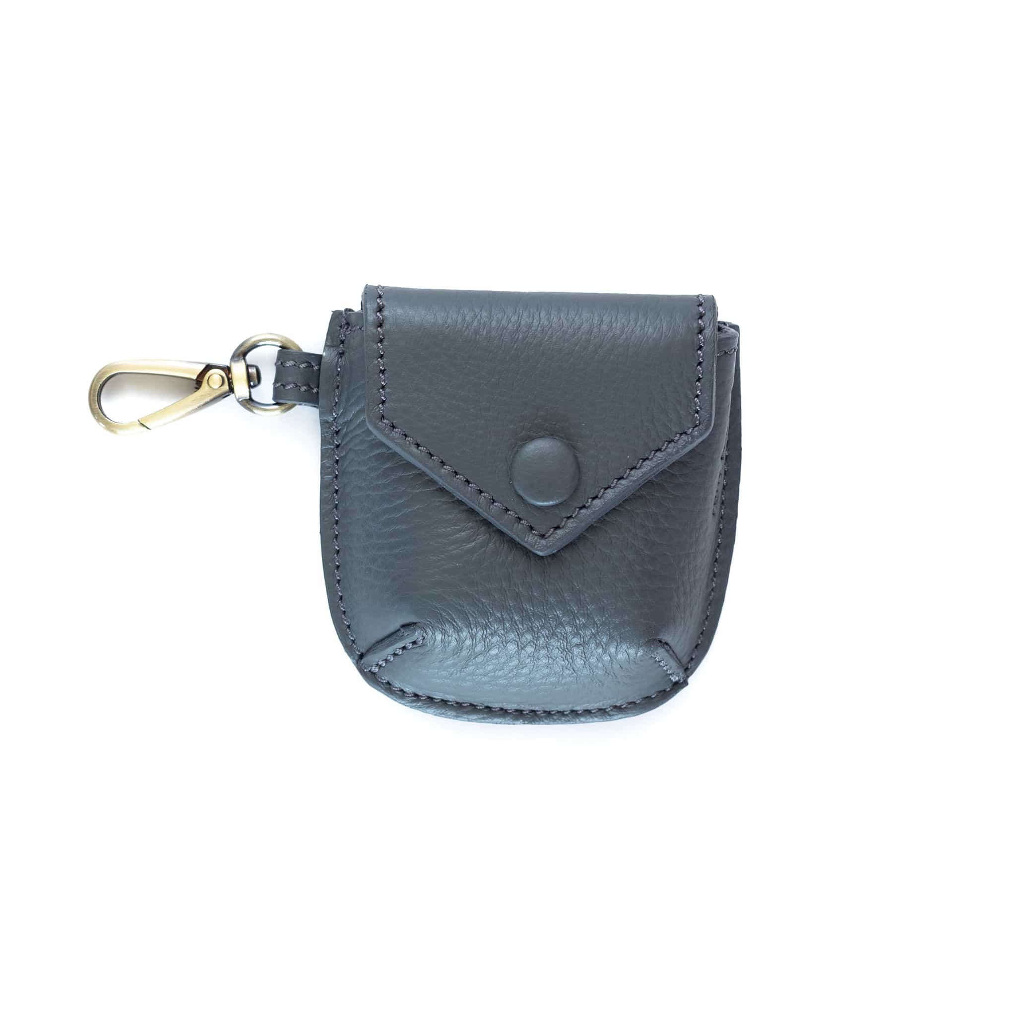 Carolyn Airpod Case - Stone Oil Leather | Sapahn.